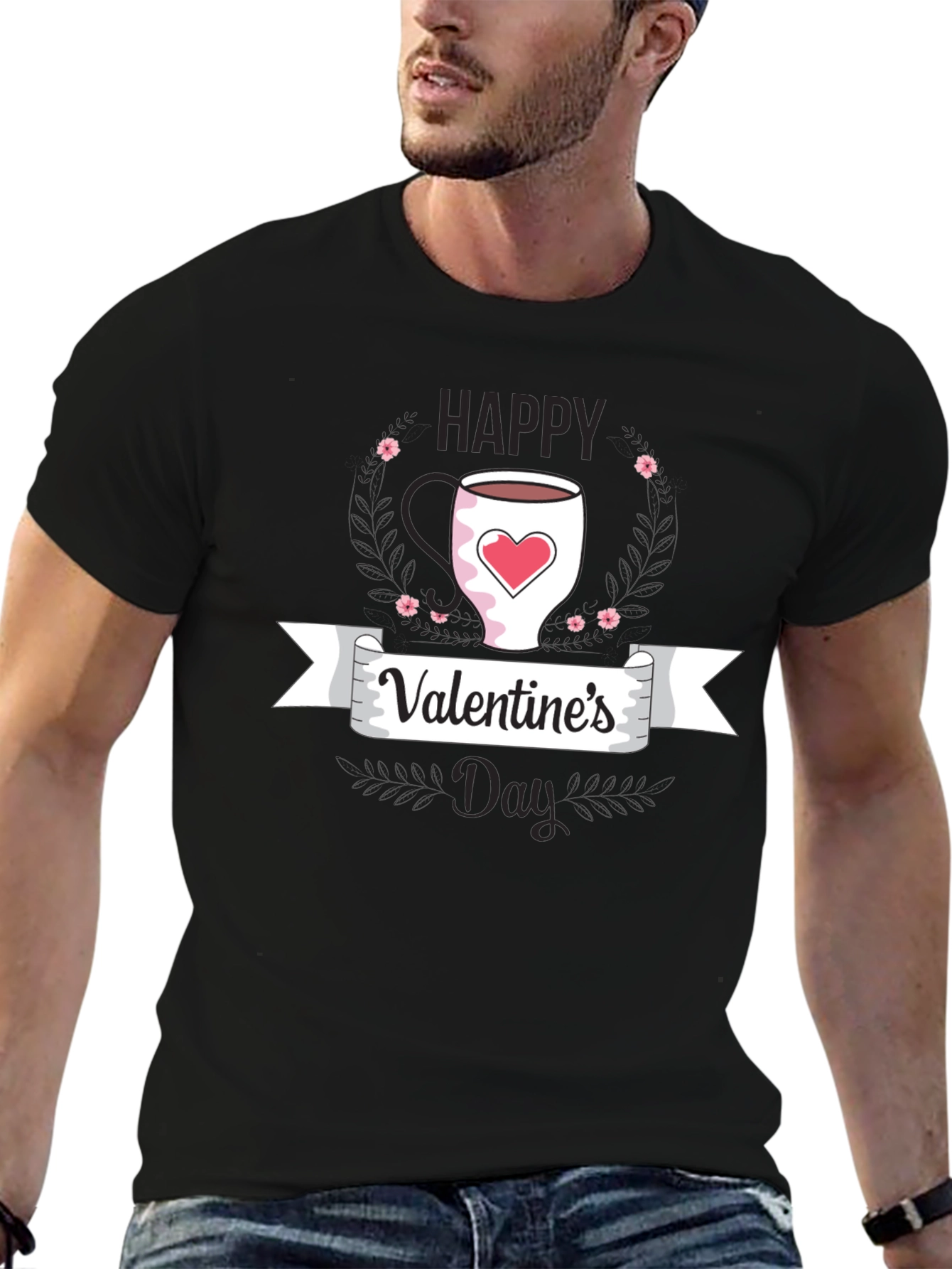 Happy Valentines Day Coffee Mug Graphic Tee