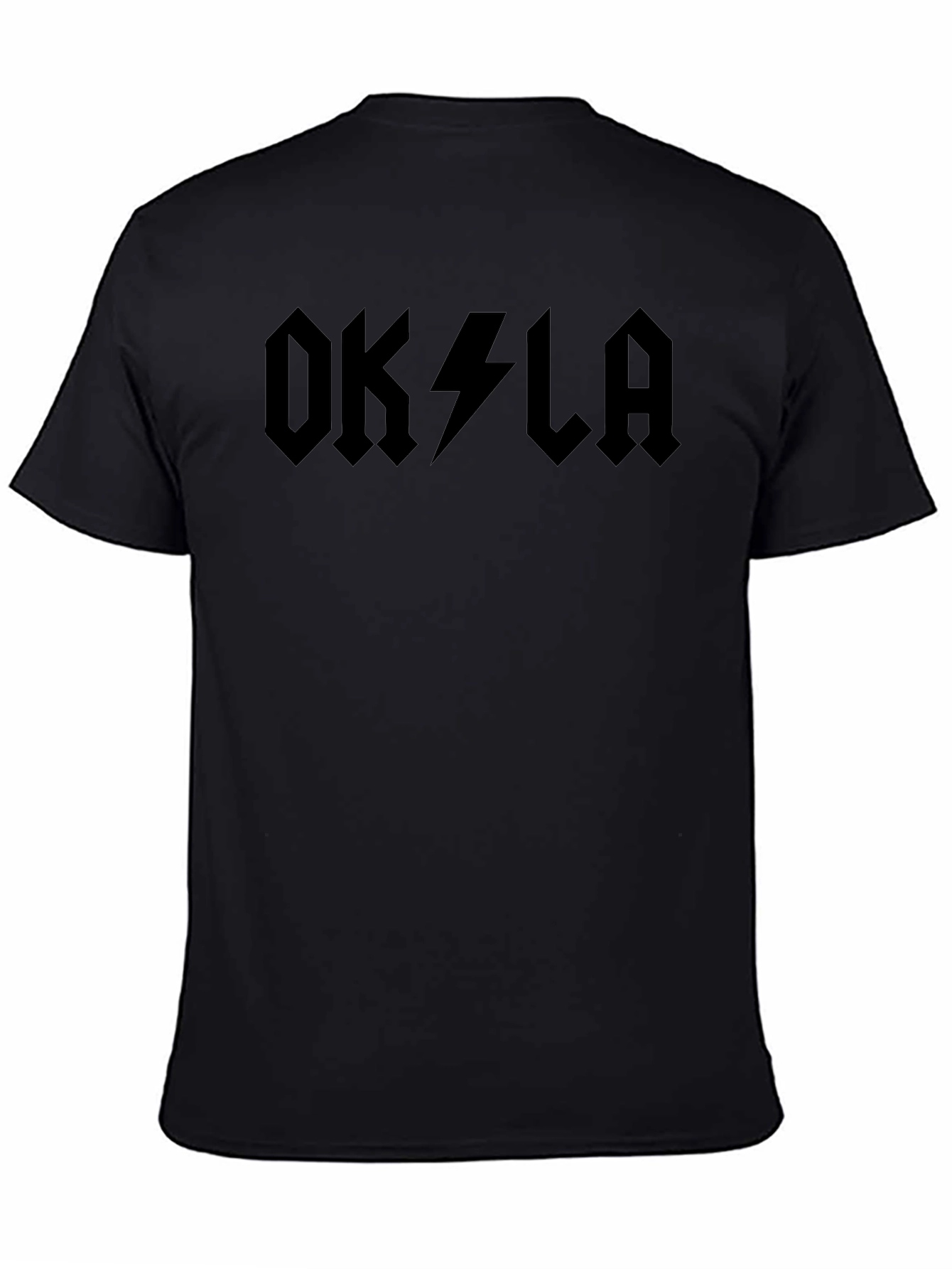 OKLA Lightning Bolt Graphic Tee - Black