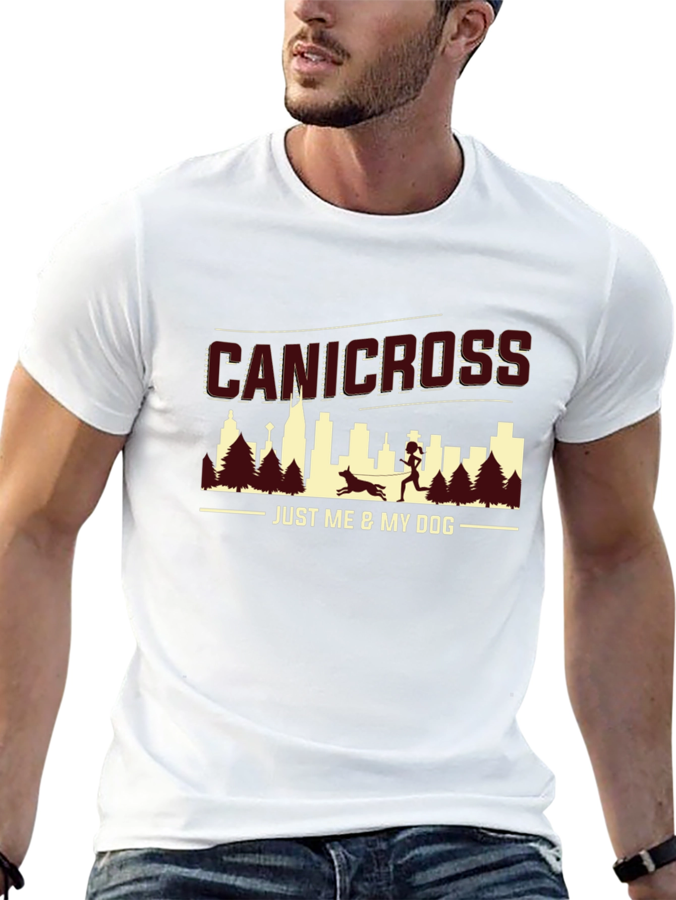 Canicross Black T-Shirt - Just Me & My Dog