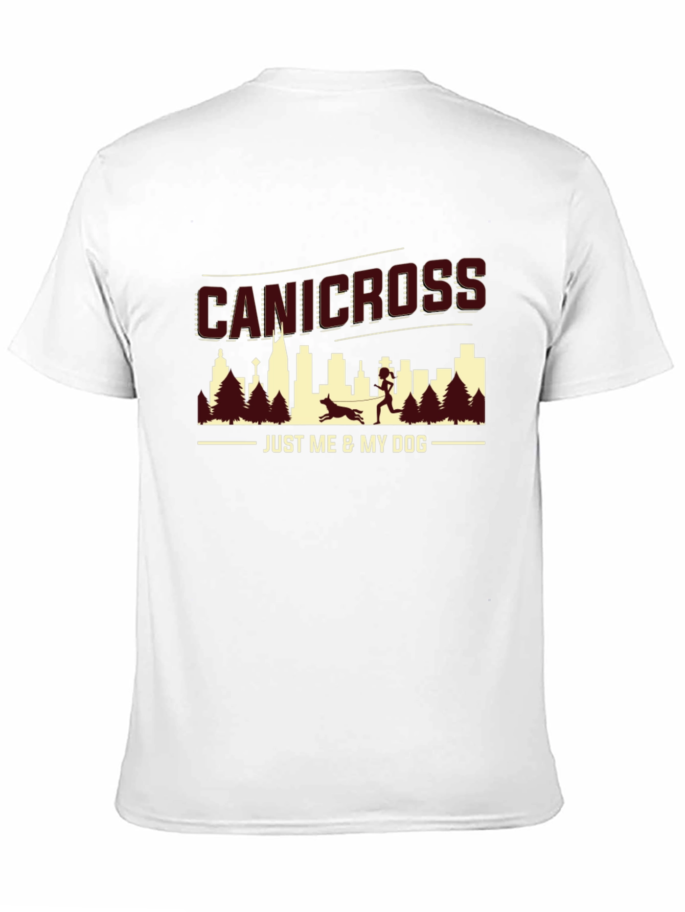 Canicross Black T-Shirt - Just Me & My Dog
