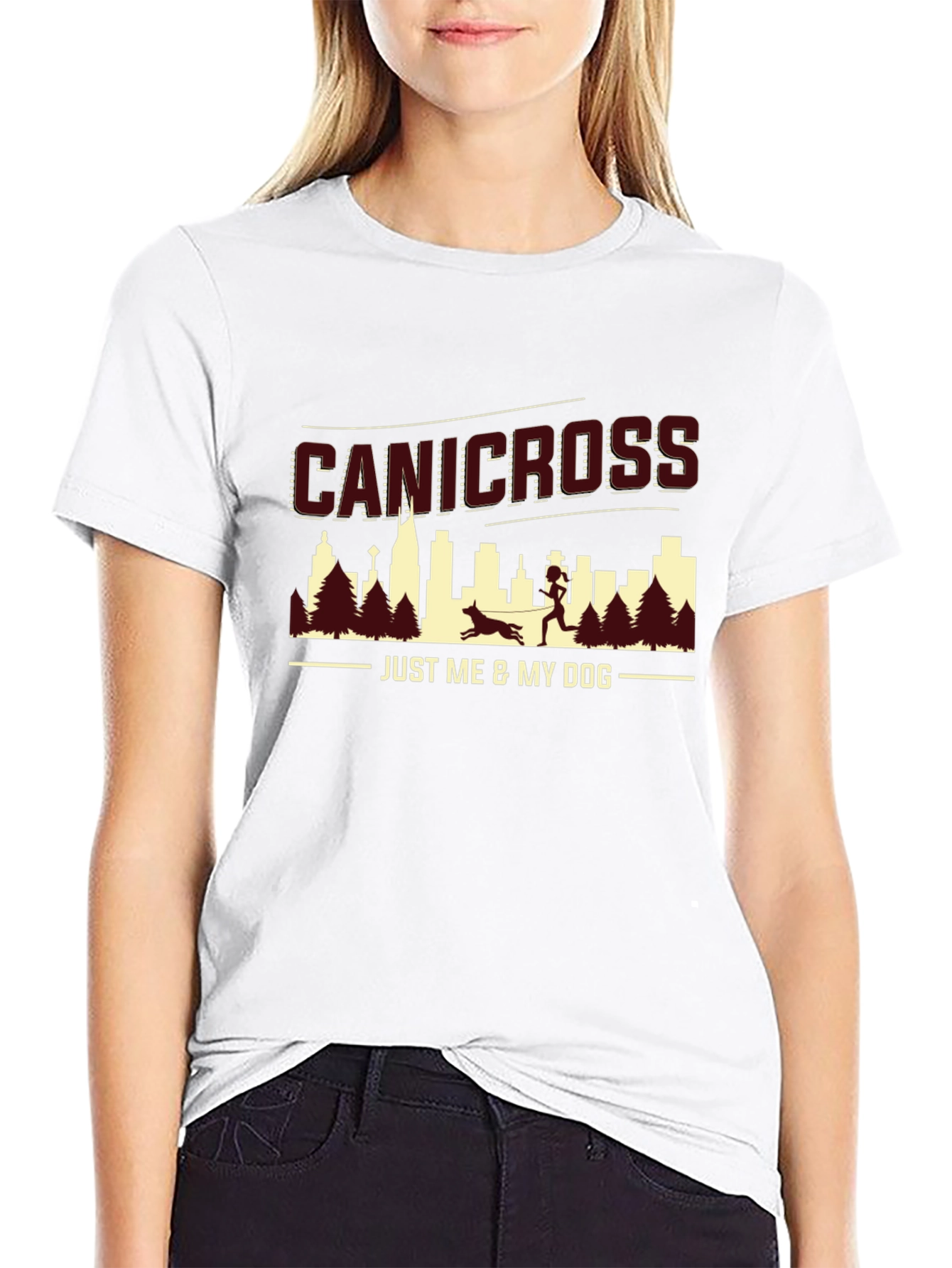 Canicross Black T-Shirt - Just Me & My Dog