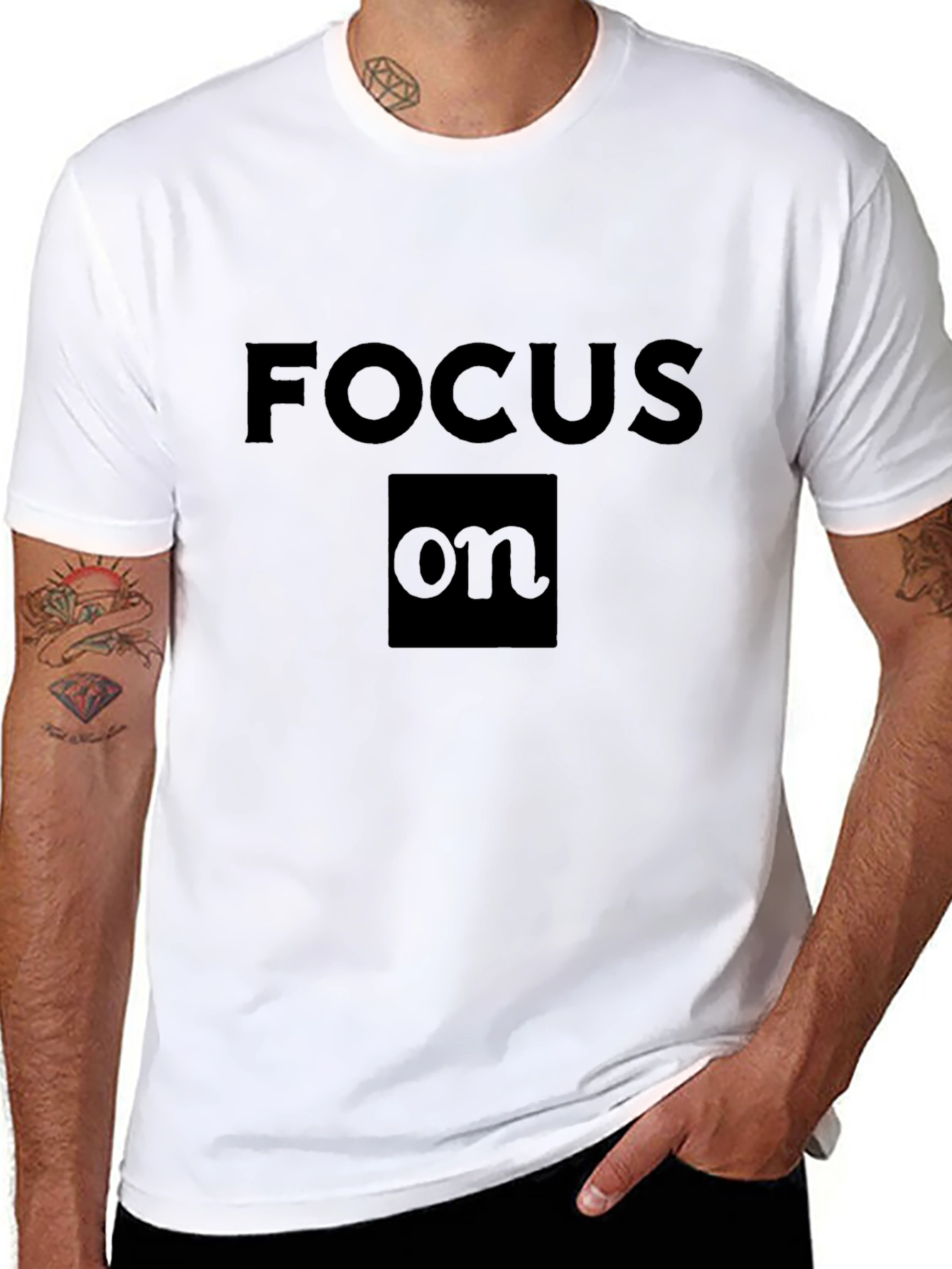 Focus On Black T-Shirt