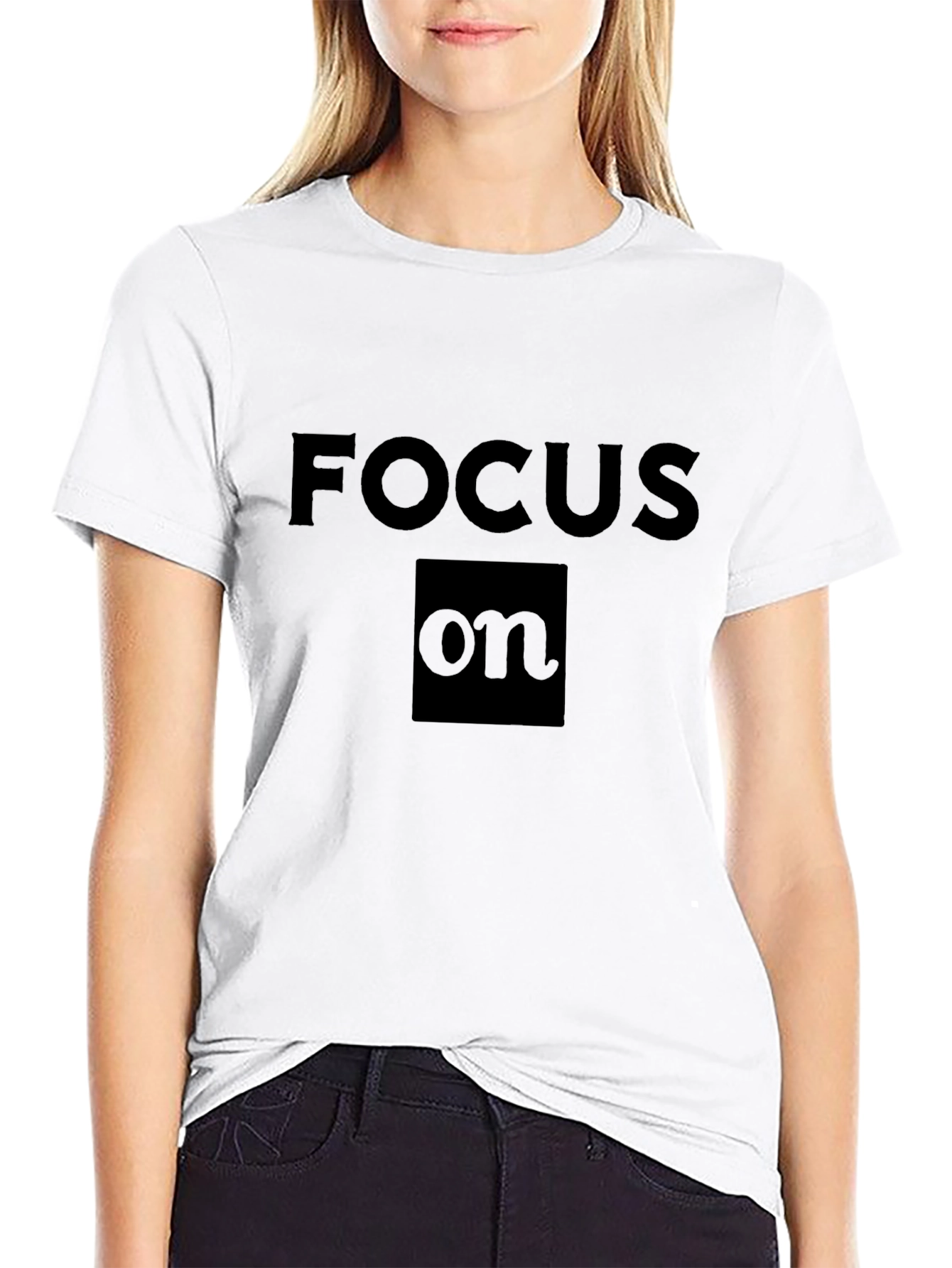 Focus On Black T-Shirt