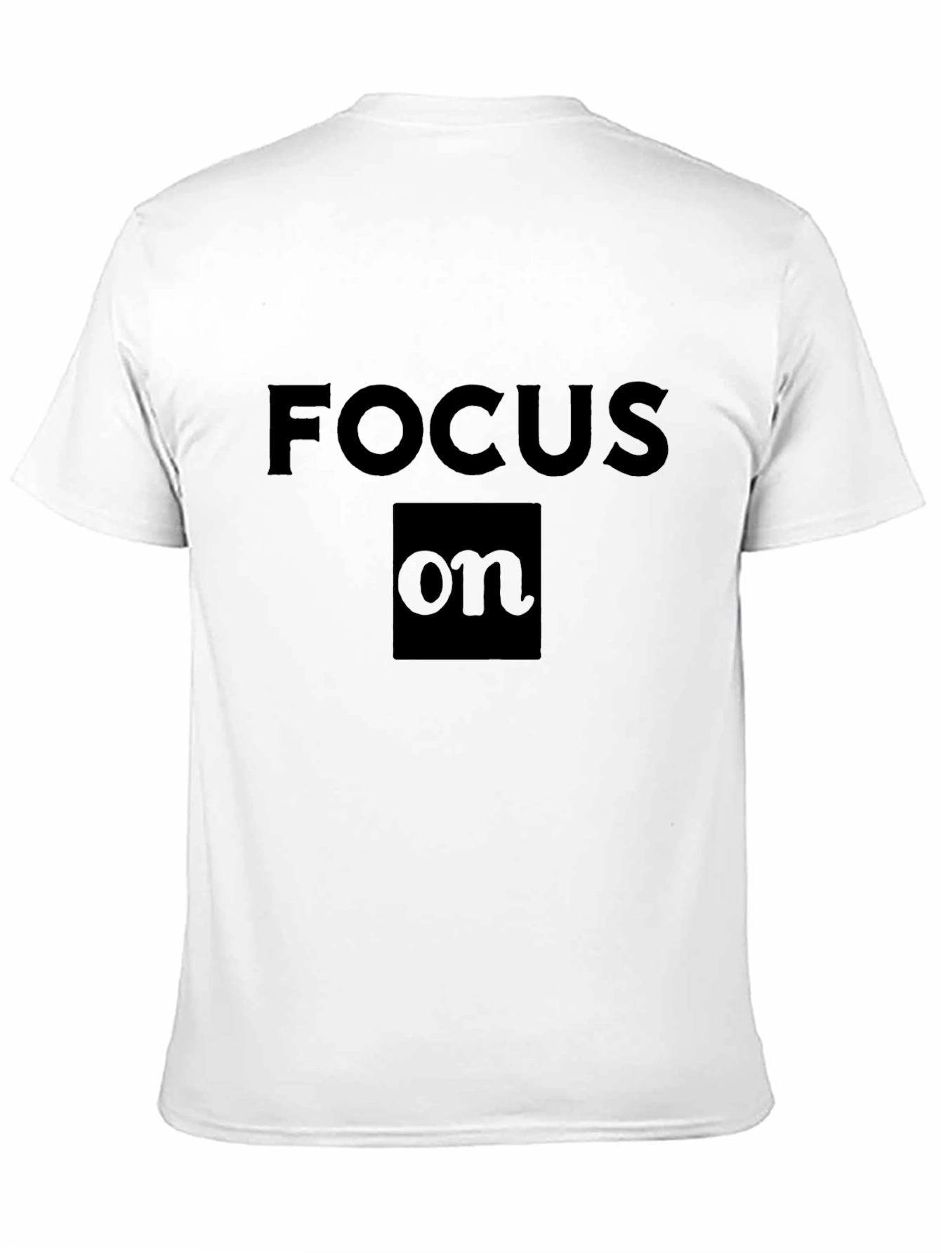 Focus On Black T-Shirt