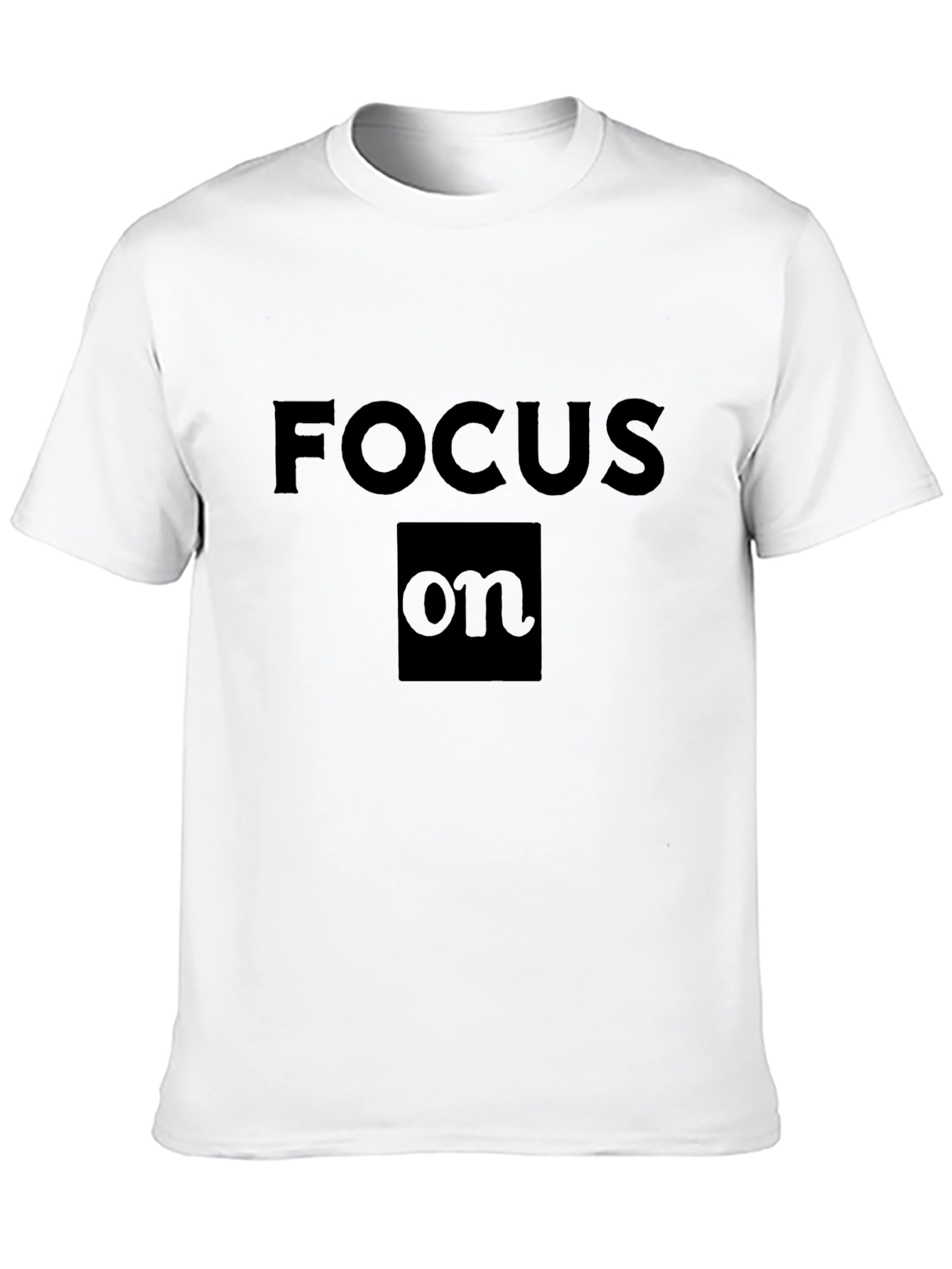 Focus On Black T-Shirt
