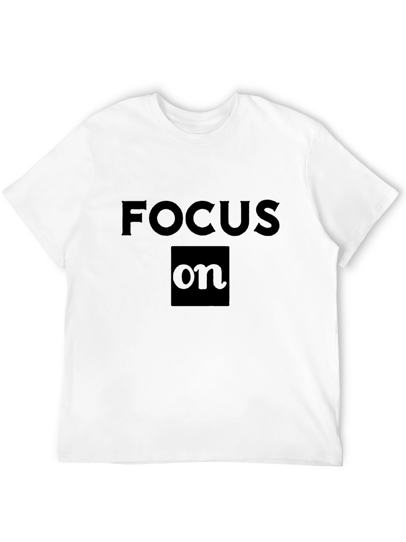 Focus On Black T-Shirt