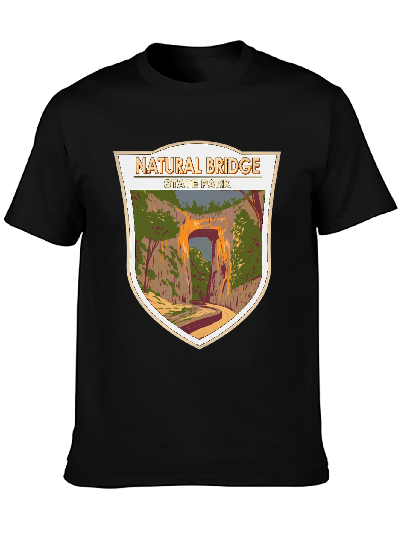 Natural Bridge State Park Graphic Tee - Black