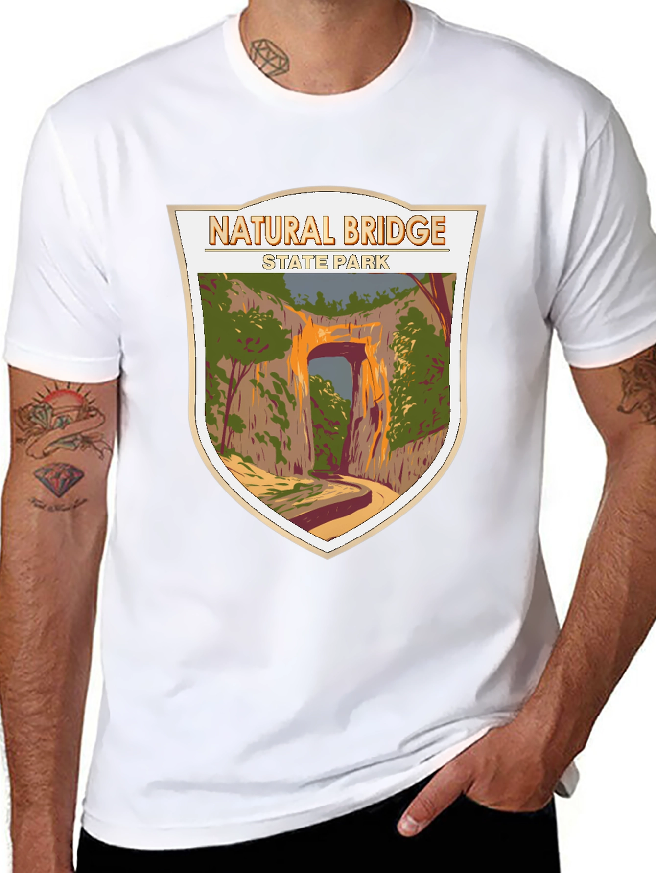 Natural Bridge State Park Graphic Tee - Black
