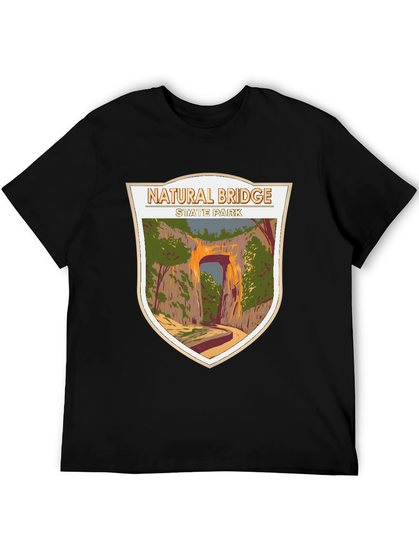 Natural Bridge State Park Graphic Tee - Black