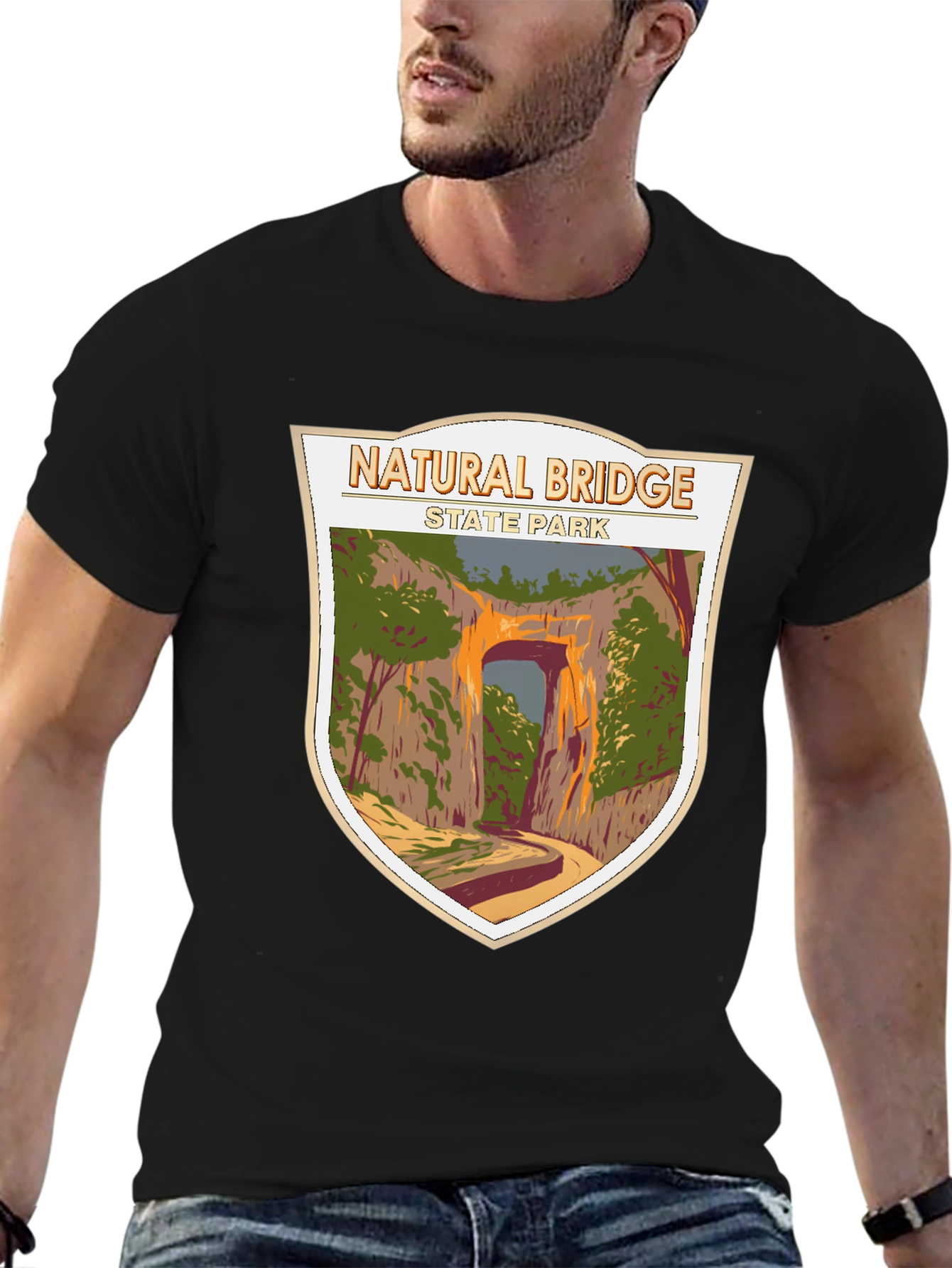 Natural Bridge State Park Graphic Tee - Black
