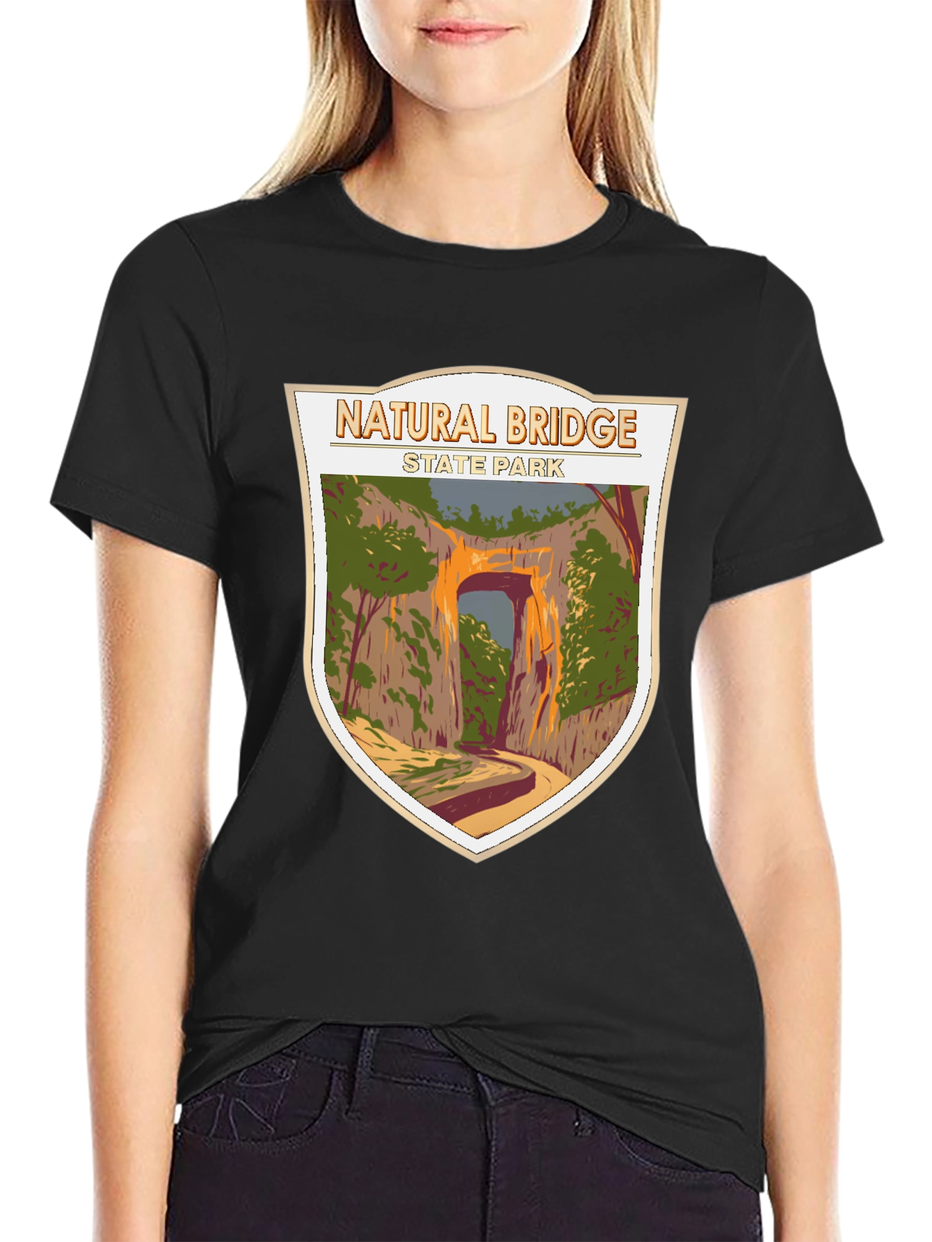 Natural Bridge State Park Graphic Tee - Black