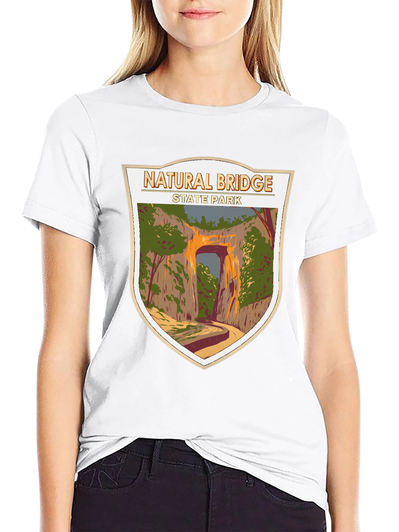 Natural Bridge State Park Graphic Tee - Black
