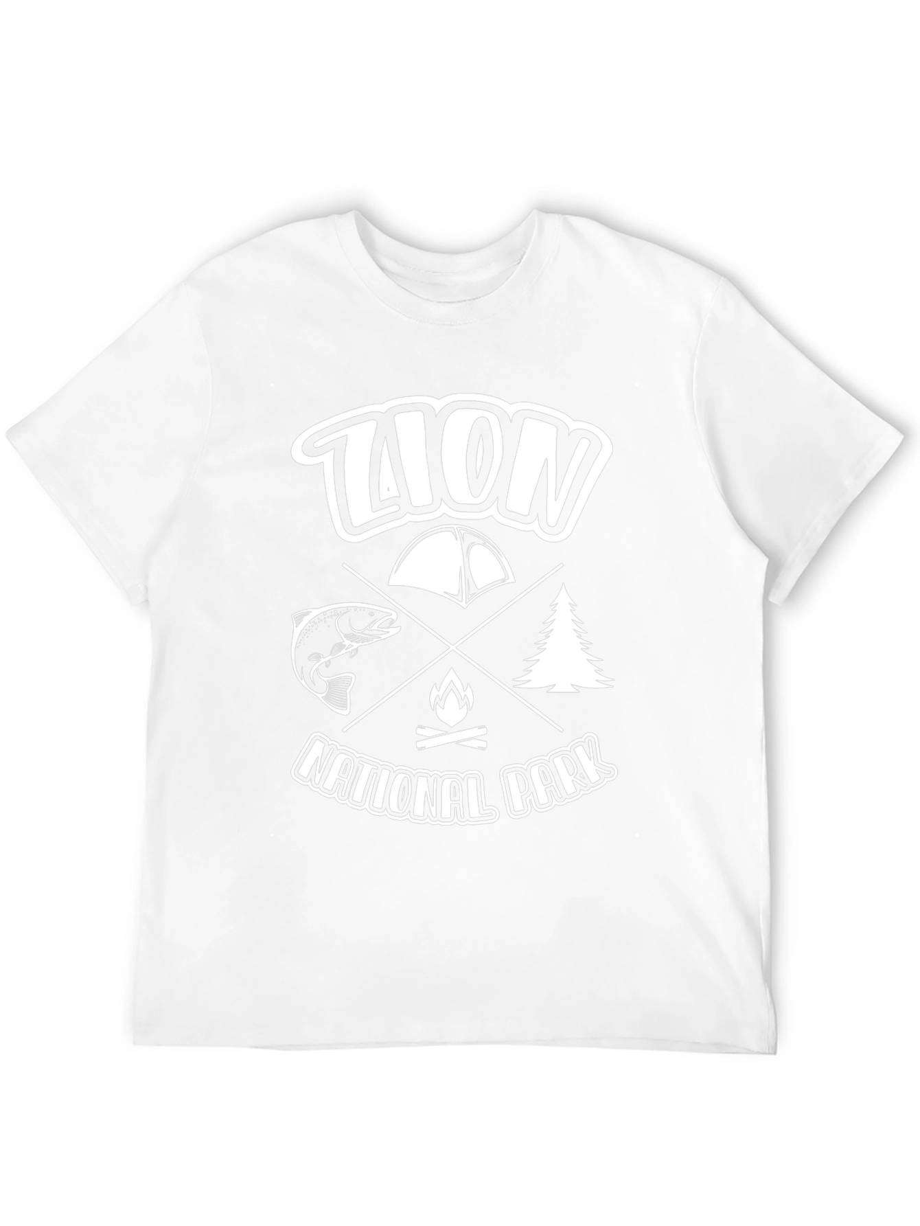 Lion National Park Camping Graphic Tee