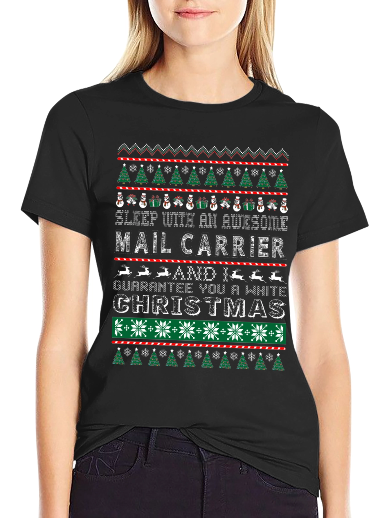 Funny Christmas Mail Carrier T-Shirt