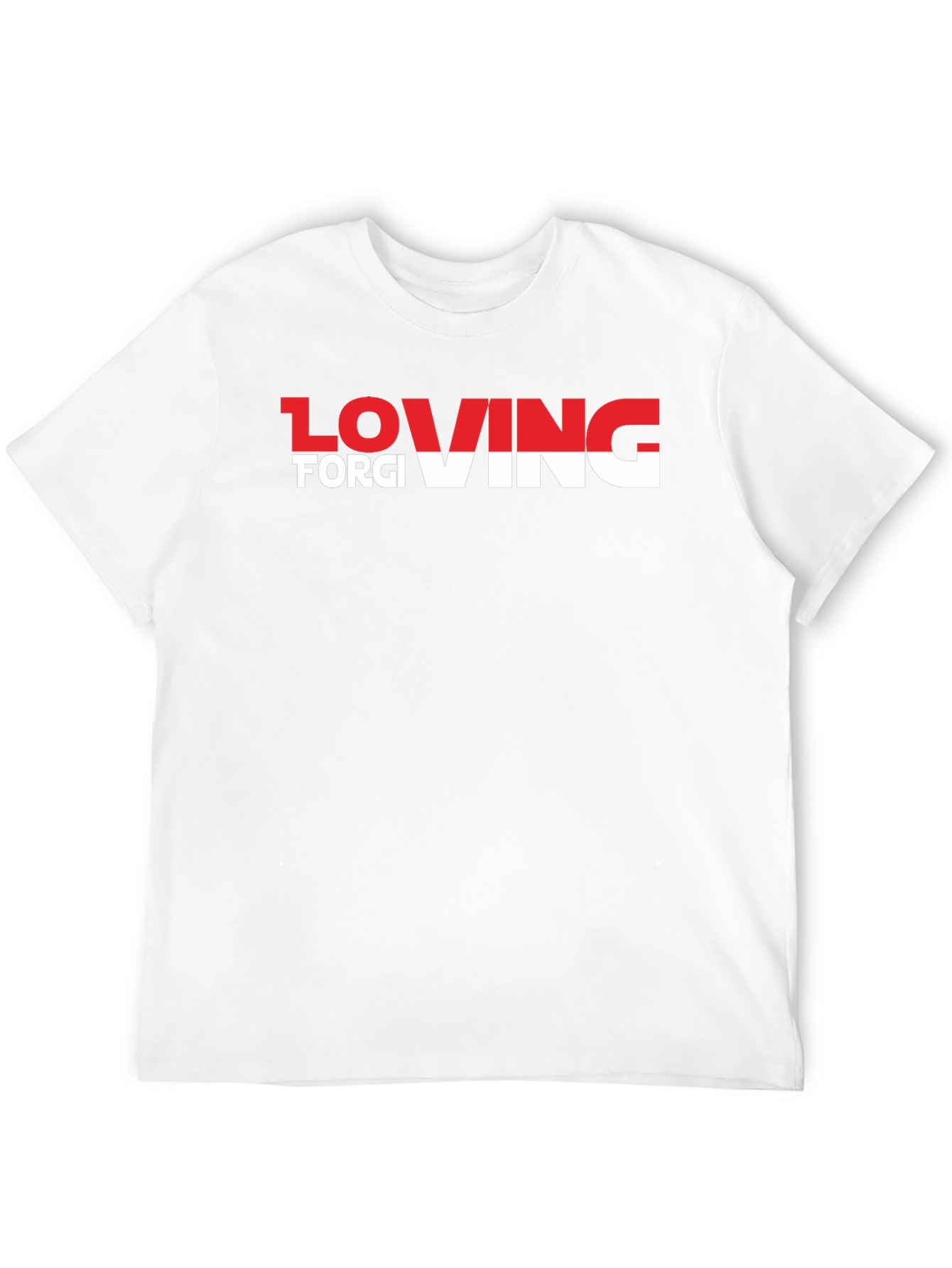 Loving Forgiving T-Shirt - Black Crew Neck