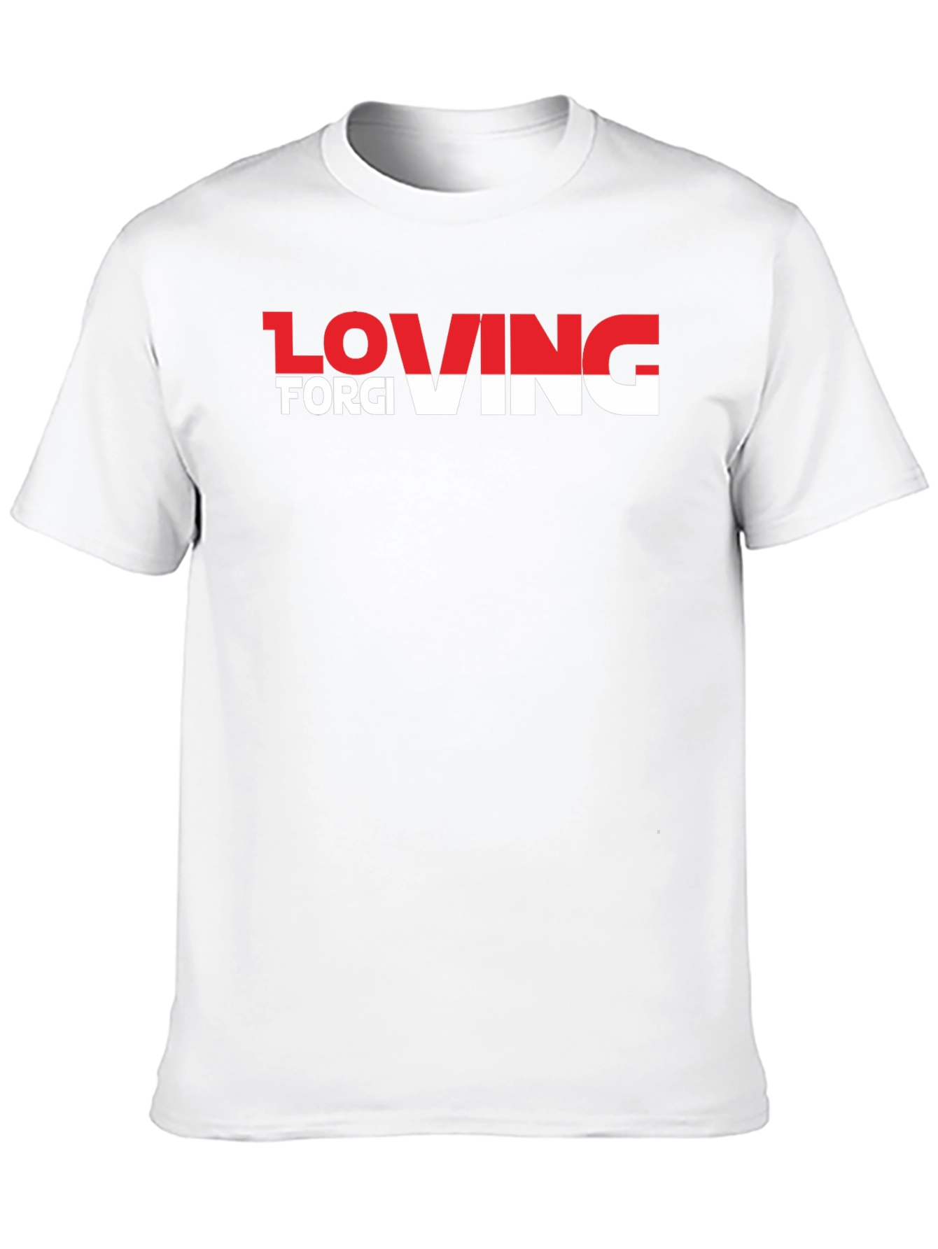 Loving Forgiving T-Shirt - Black Crew Neck