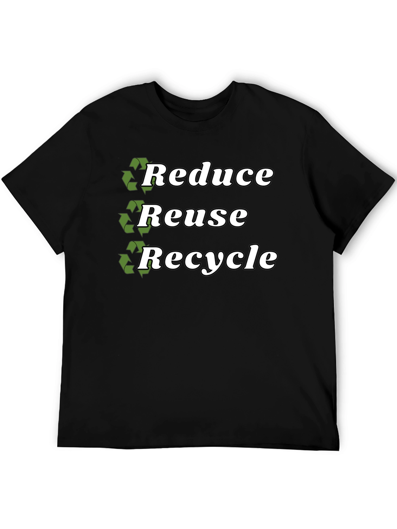 Eco-Friendly Reduce Reuse Recycle Graphic T-Shirt
