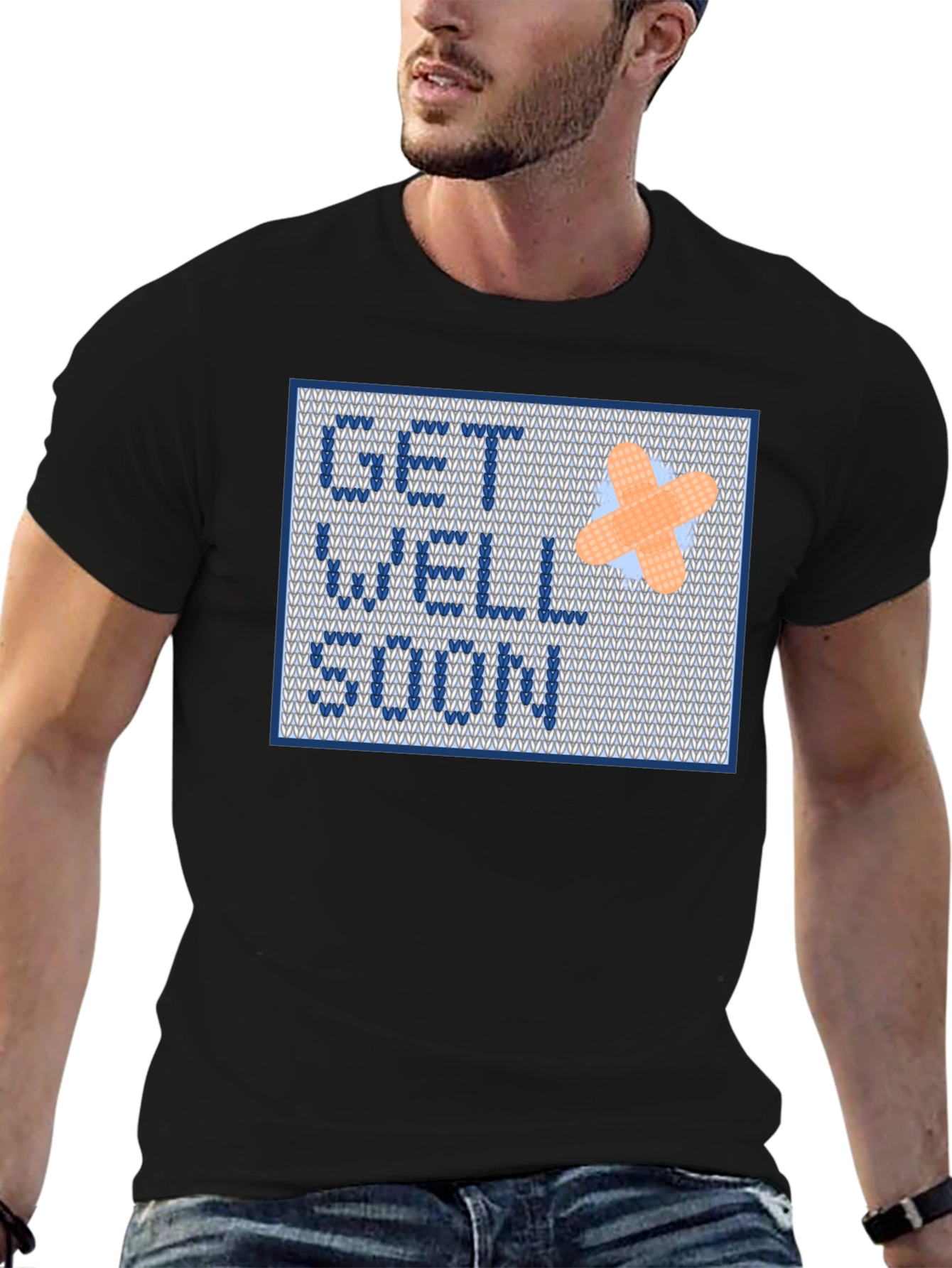 Get Well Soon Shirt - Cross Stitch Design