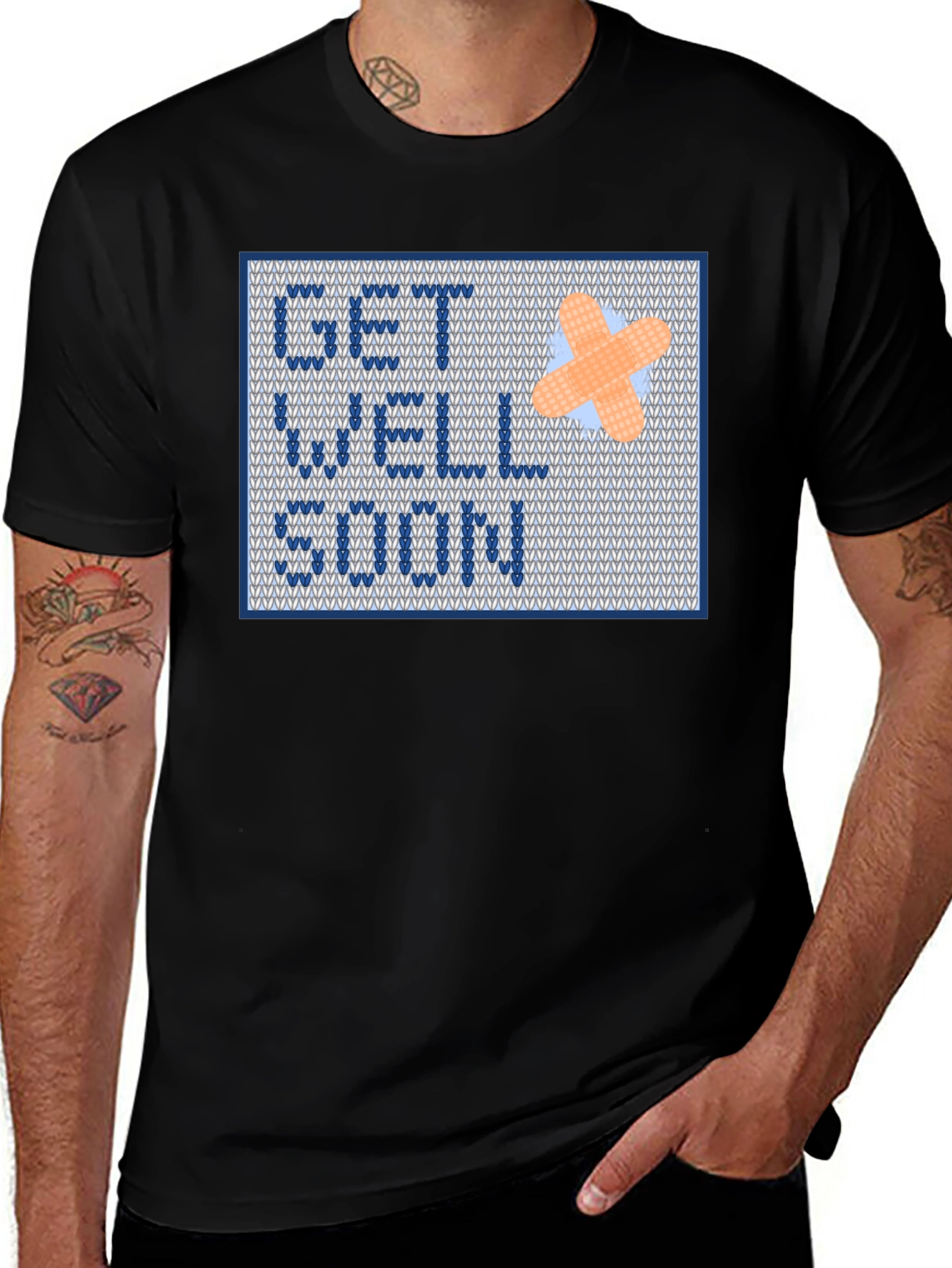 Get Well Soon Shirt - Cross Stitch Design