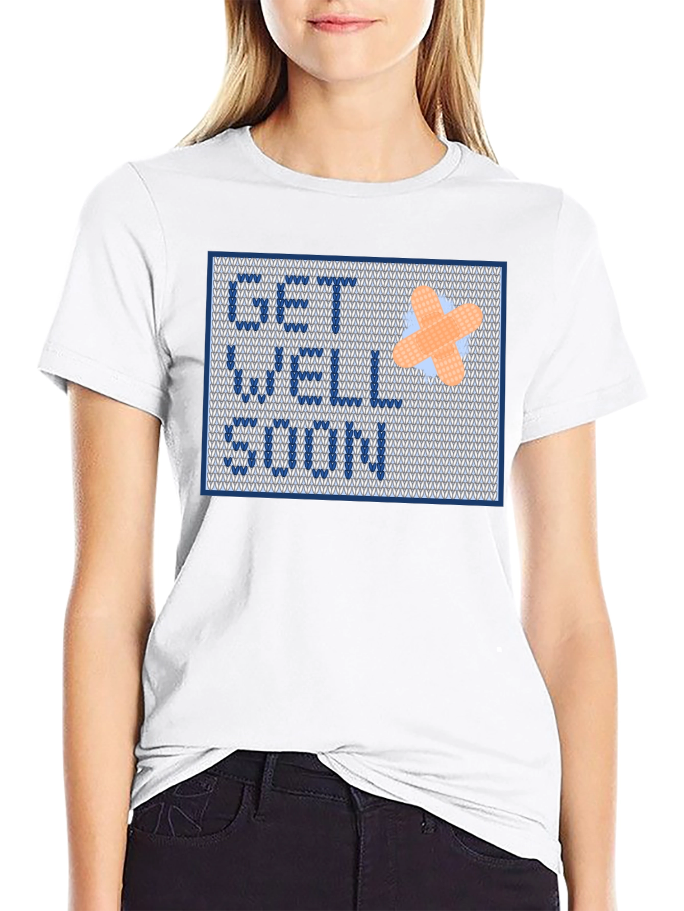 Get Well Soon Shirt - Cross Stitch Design