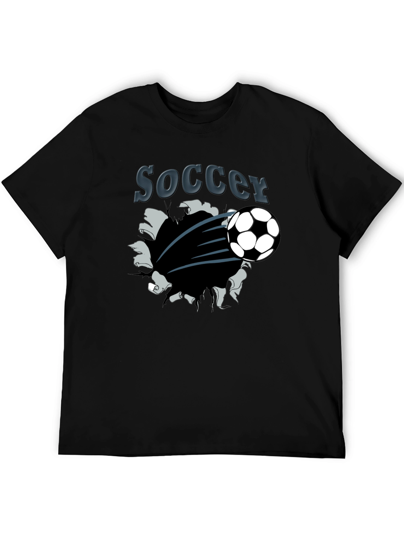 Soccer Graphic T-Shirt - Black