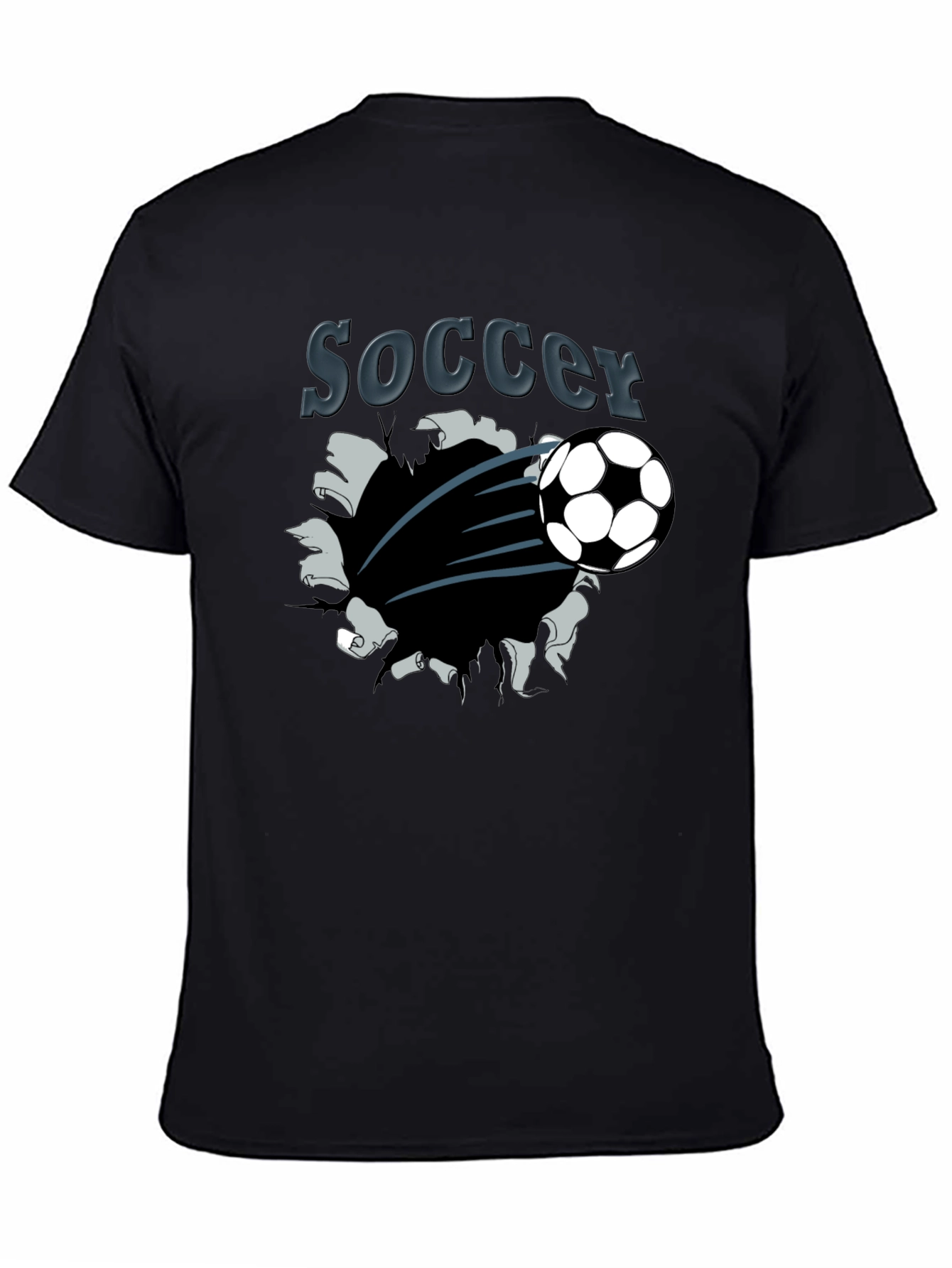Soccer Graphic T-Shirt - Black