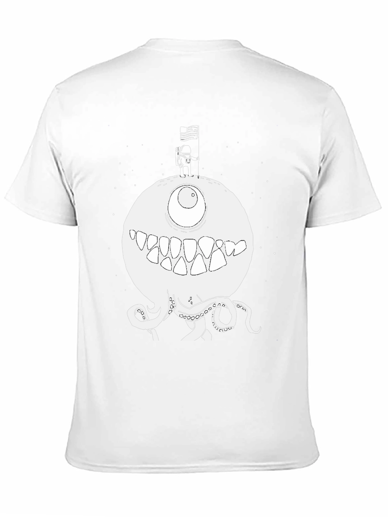 Astronaut on Monster Planet Graphic Tee