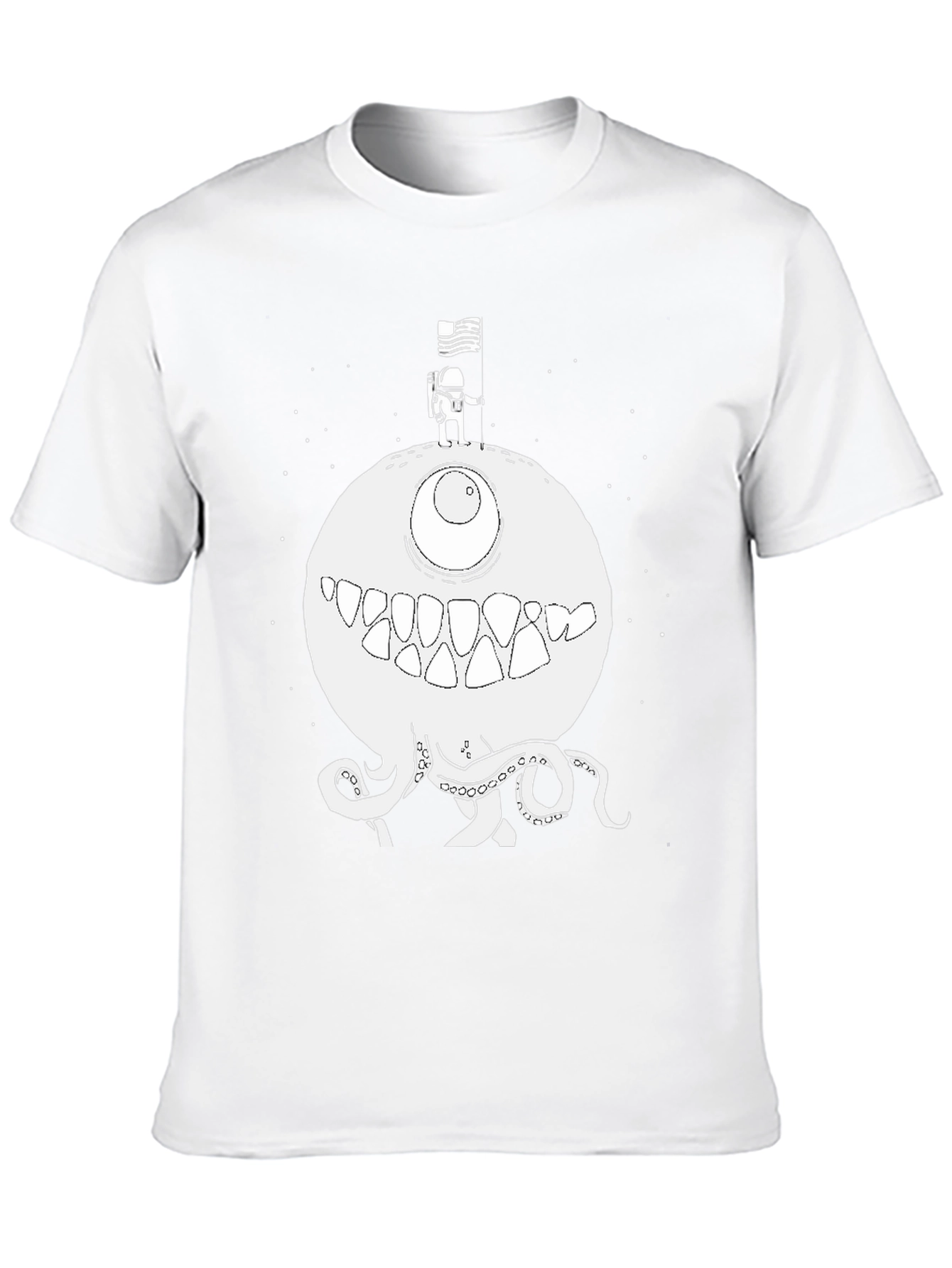 Astronaut on Monster Planet Graphic Tee
