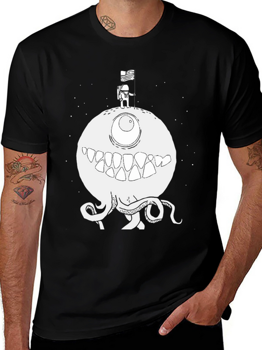 Astronaut on Monster Planet Graphic Tee