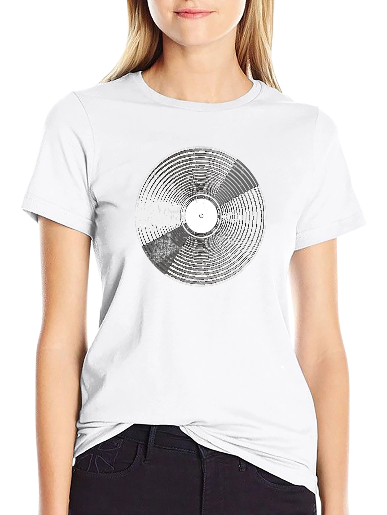 Retro Vinyl Record Graphic T-Shirt