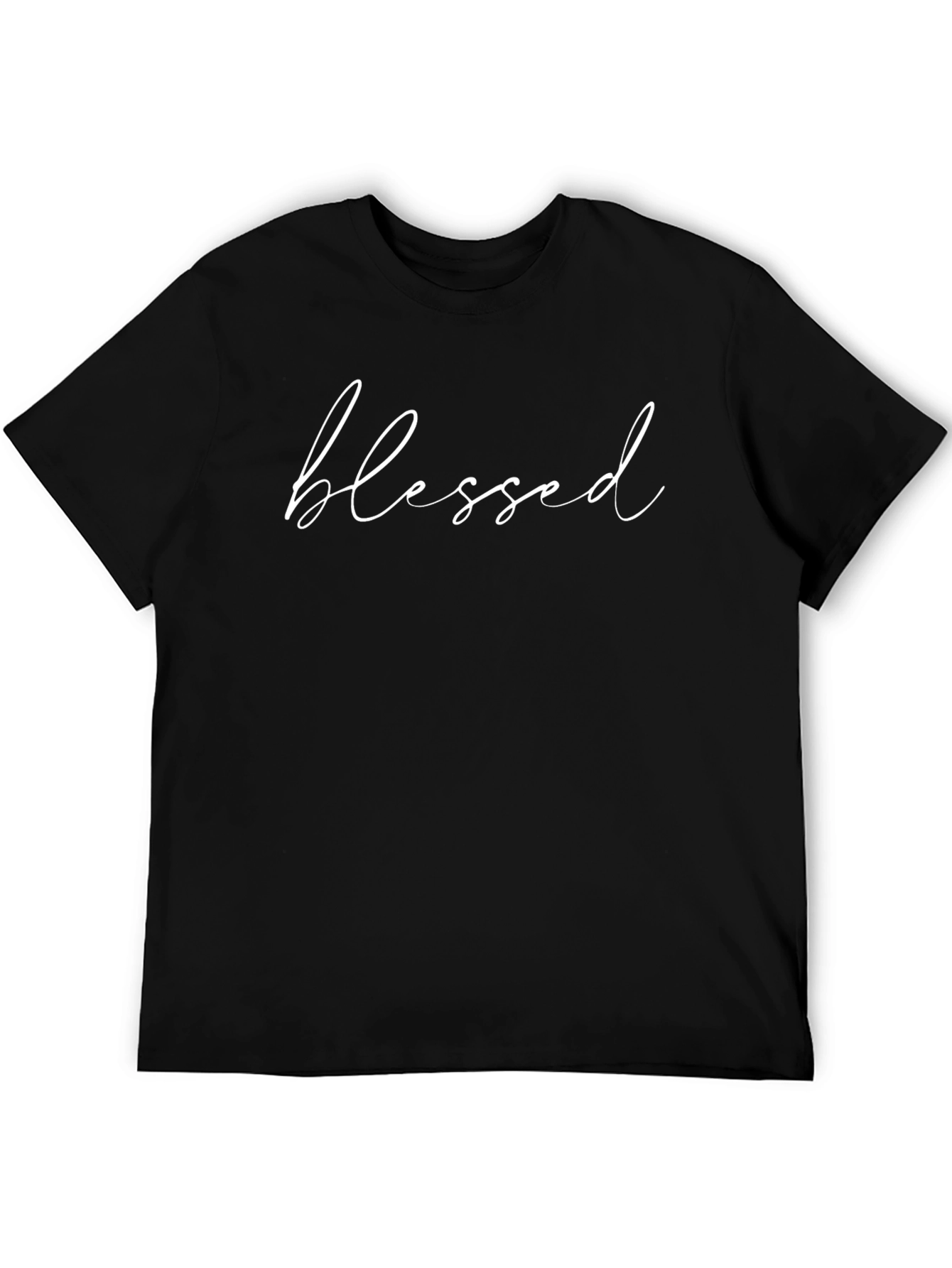 Blessed Script Tee - Stylish and Meaningful