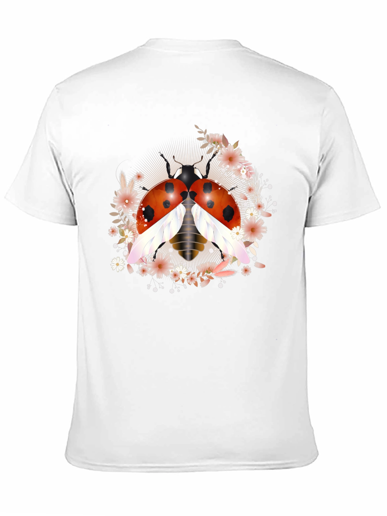 Ladybug Floral Graphic Tee - Unisex