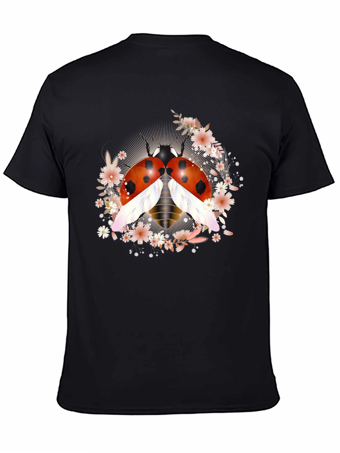 Ladybug Floral Graphic Tee - Unisex