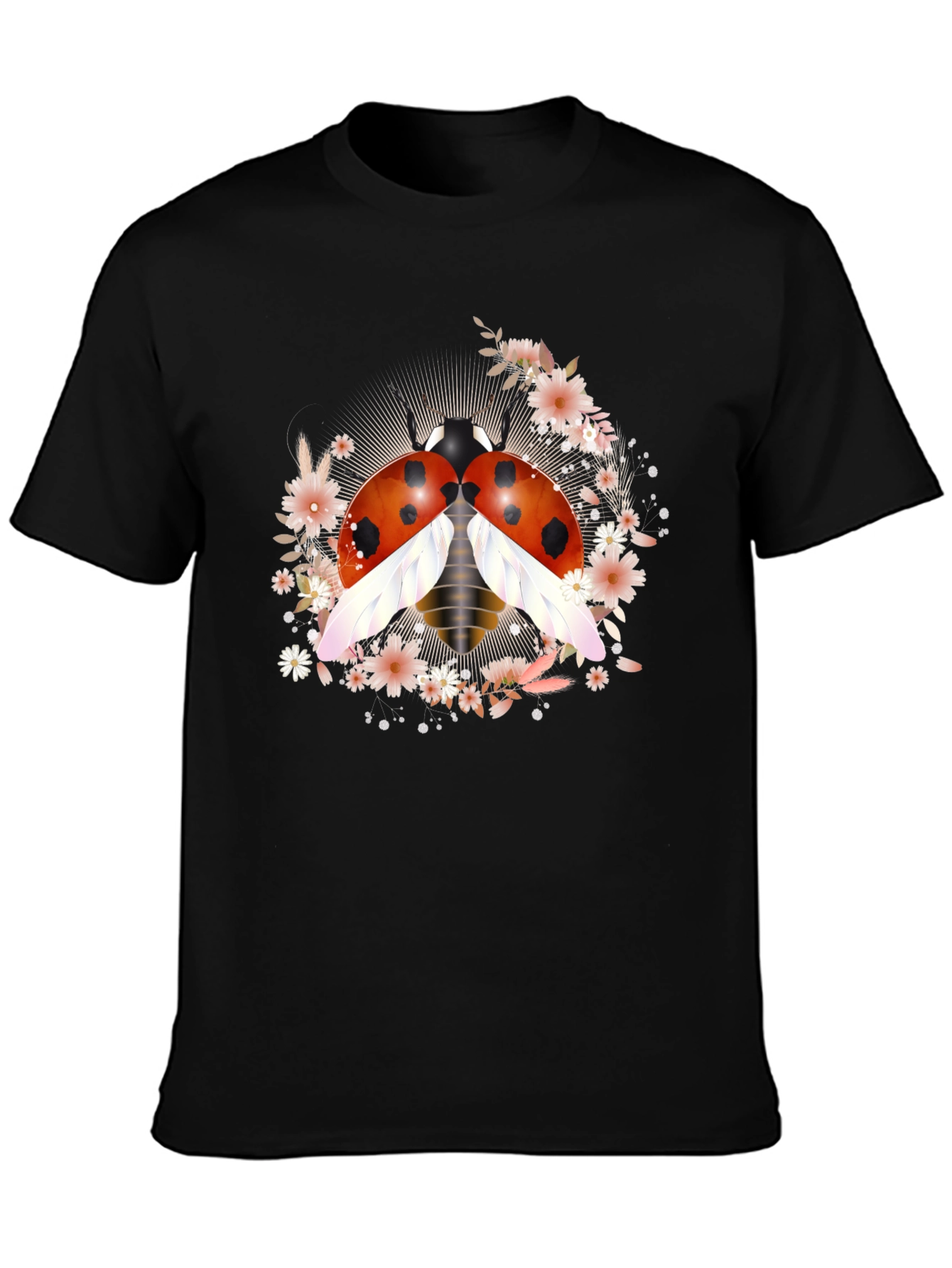 Ladybug Floral Graphic Tee - Unisex