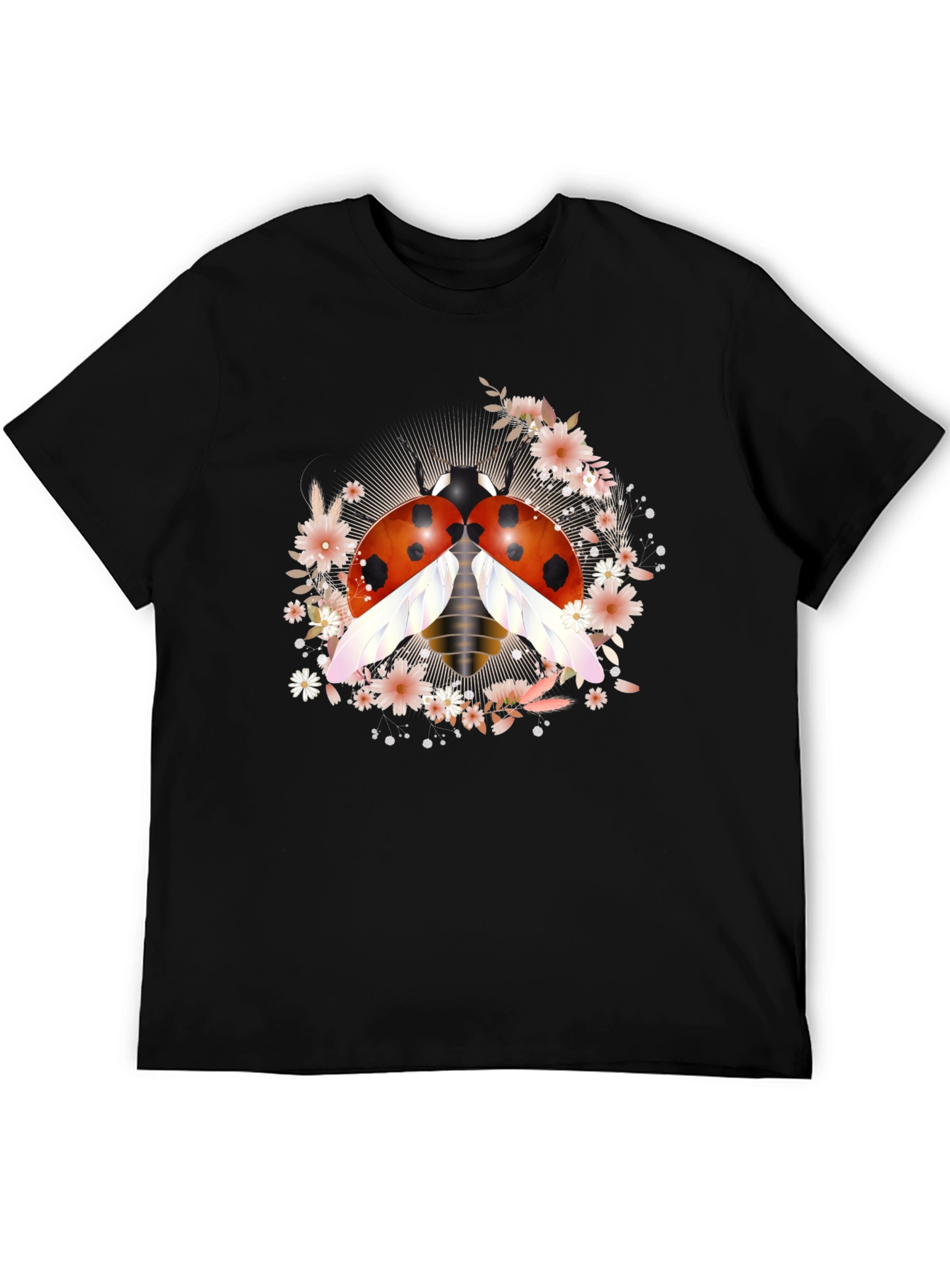 Ladybug Floral Graphic Tee - Unisex