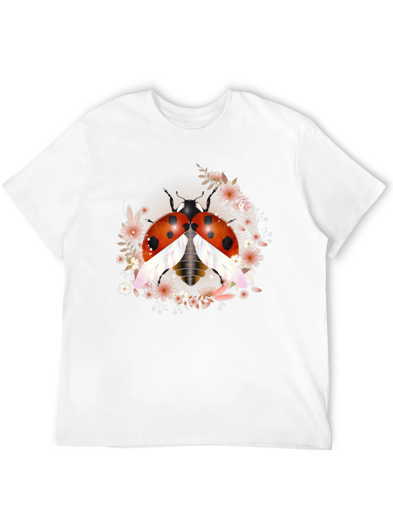 Ladybug Floral Graphic Tee - Unisex