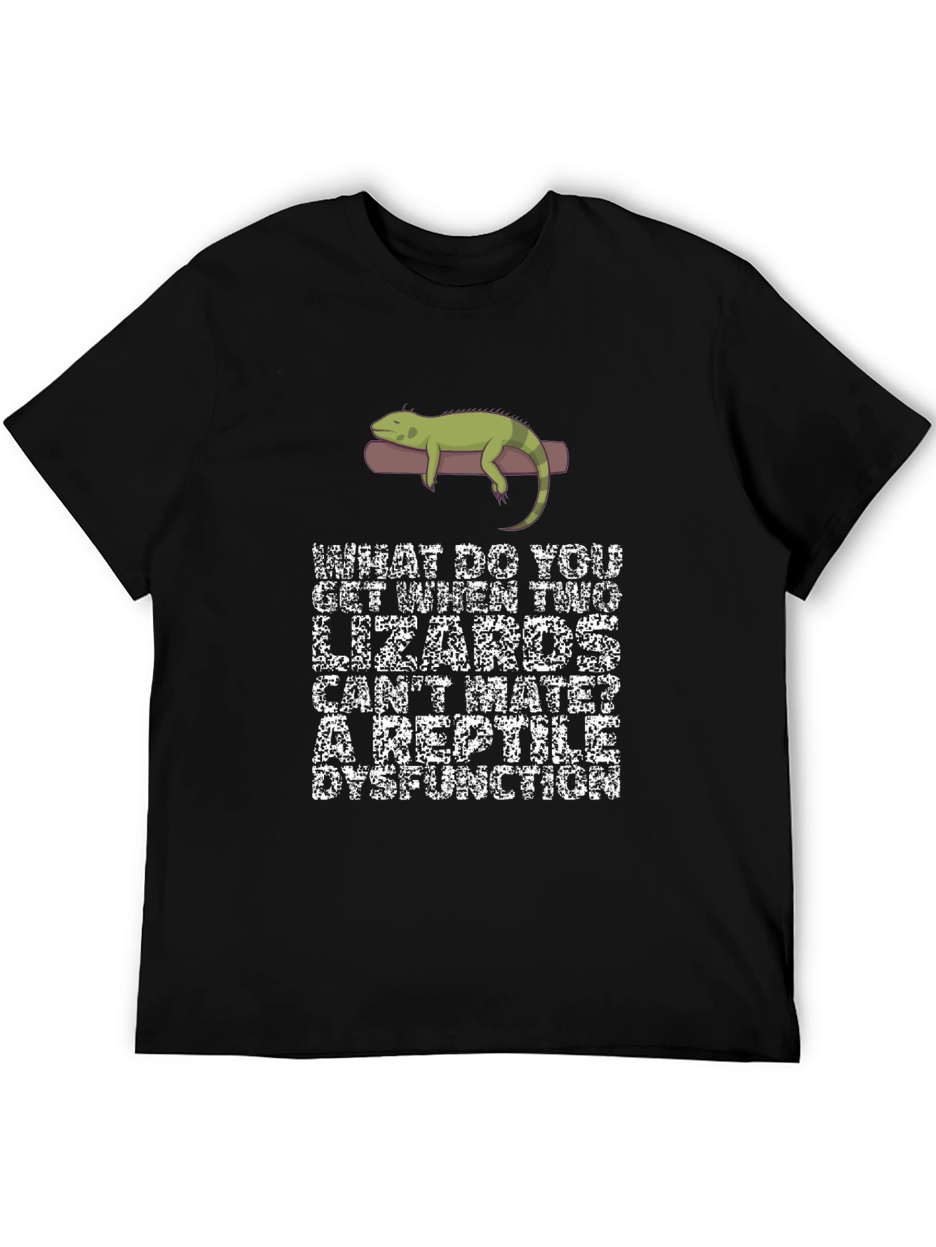 Reptile Dysfunction Pun Graphic T-Shirt