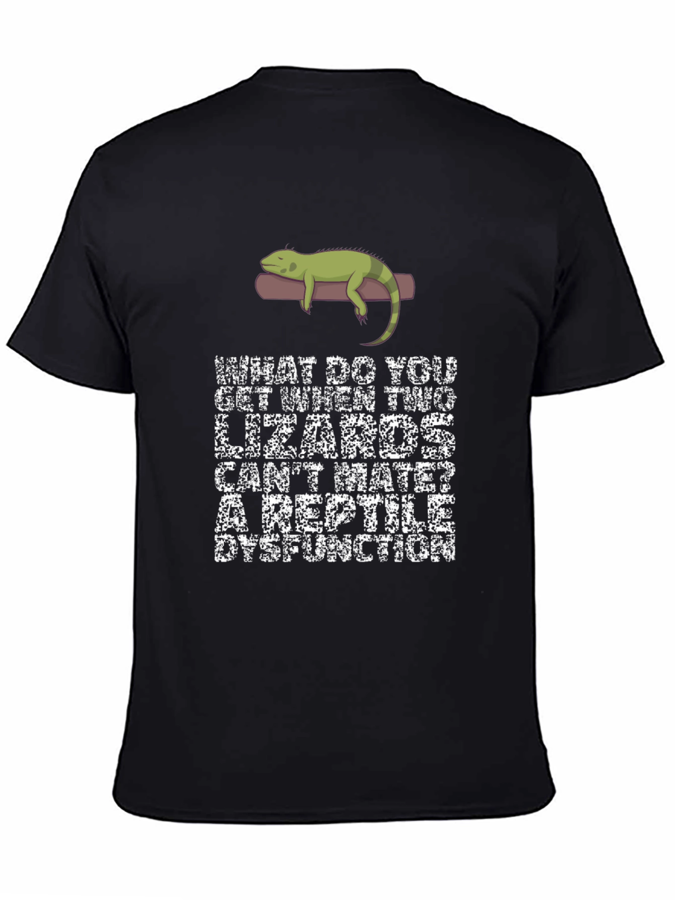 Reptile Dysfunction Pun Graphic T-Shirt