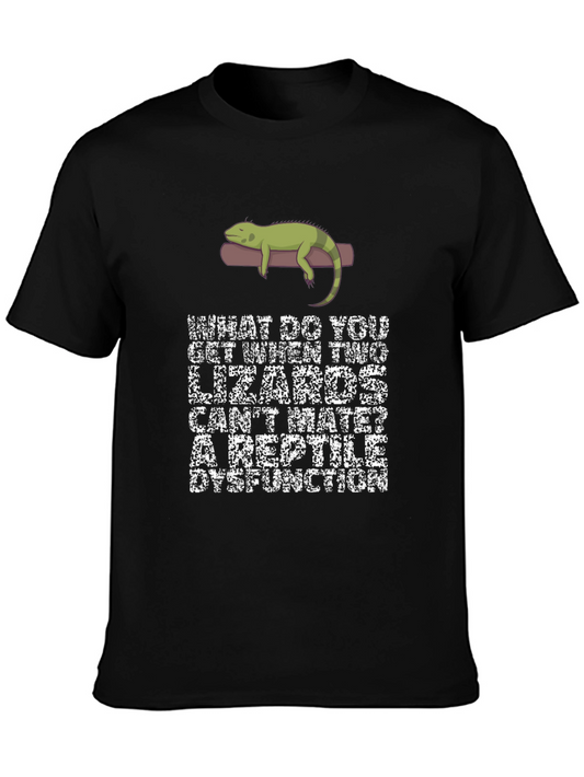 Reptile Dysfunction Pun Graphic T-Shirt