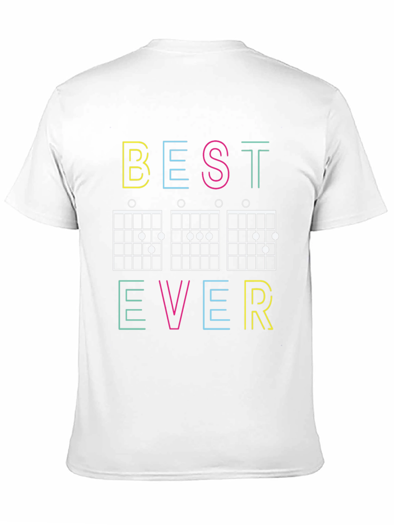Best Ever Guitar Chords Black Graphic Tee