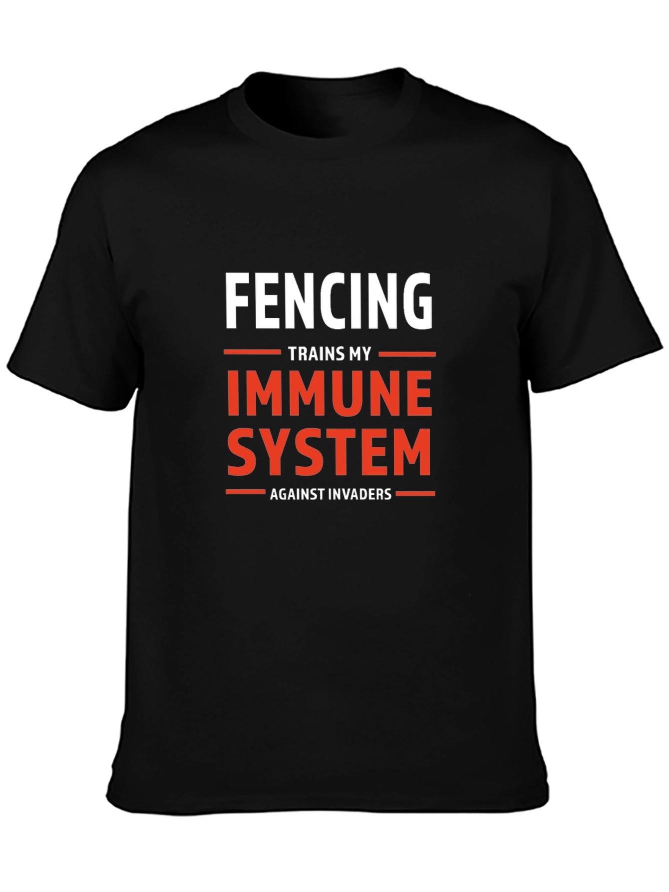 Fencing Immune System Graphic T-Shirt