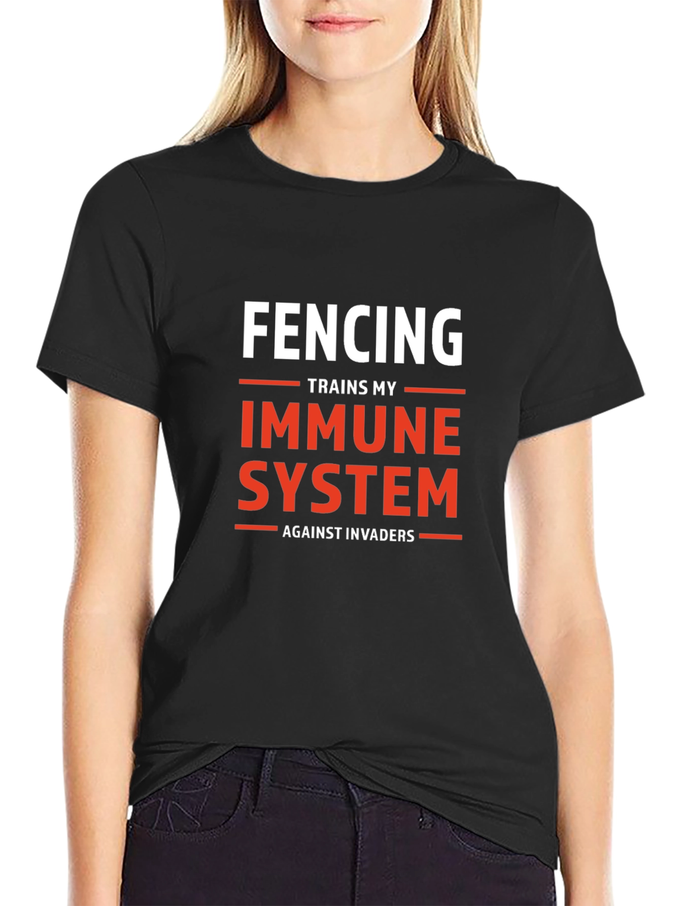 Fencing Immune System Graphic T-Shirt