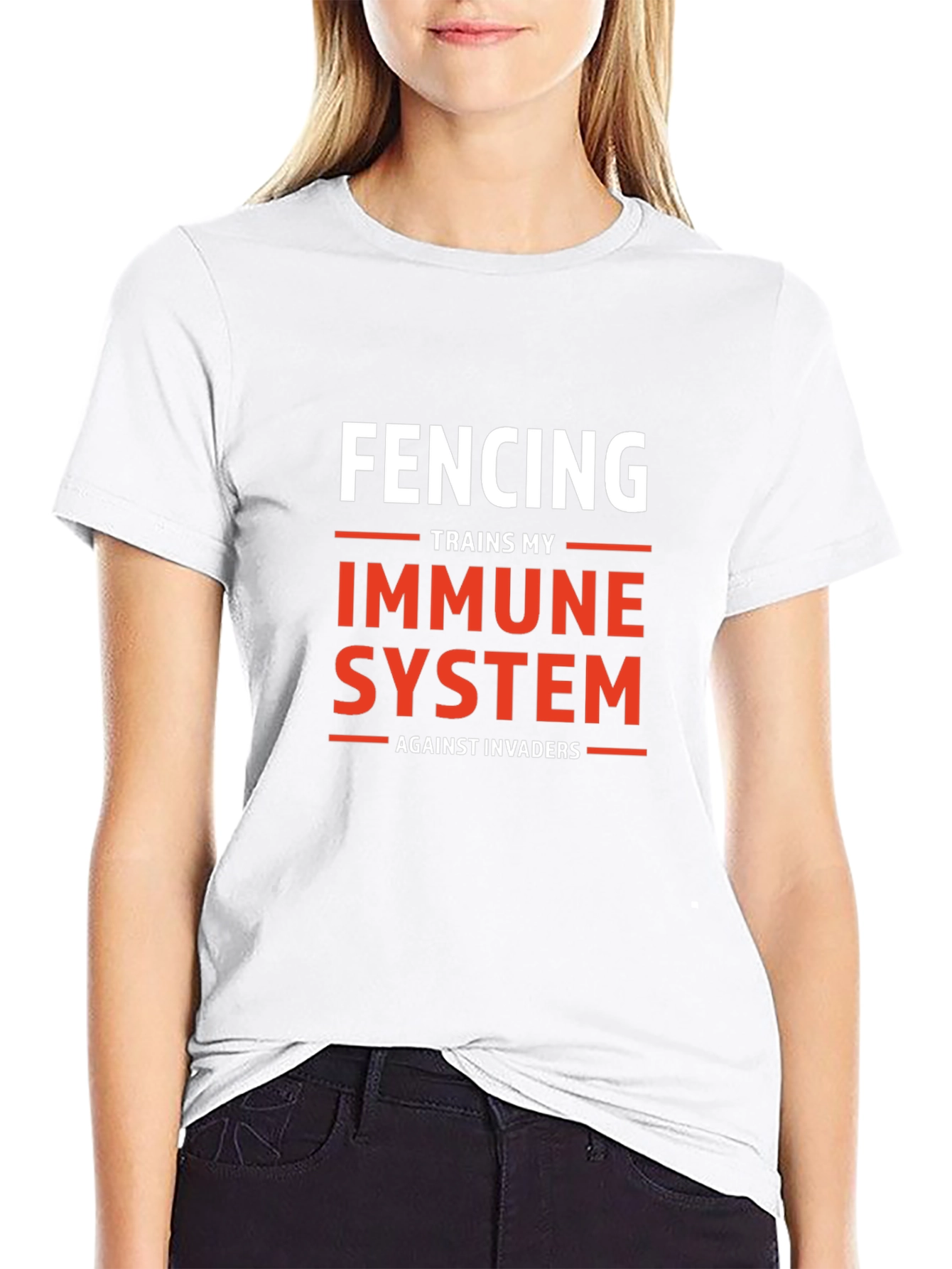 Fencing Immune System Graphic T-Shirt