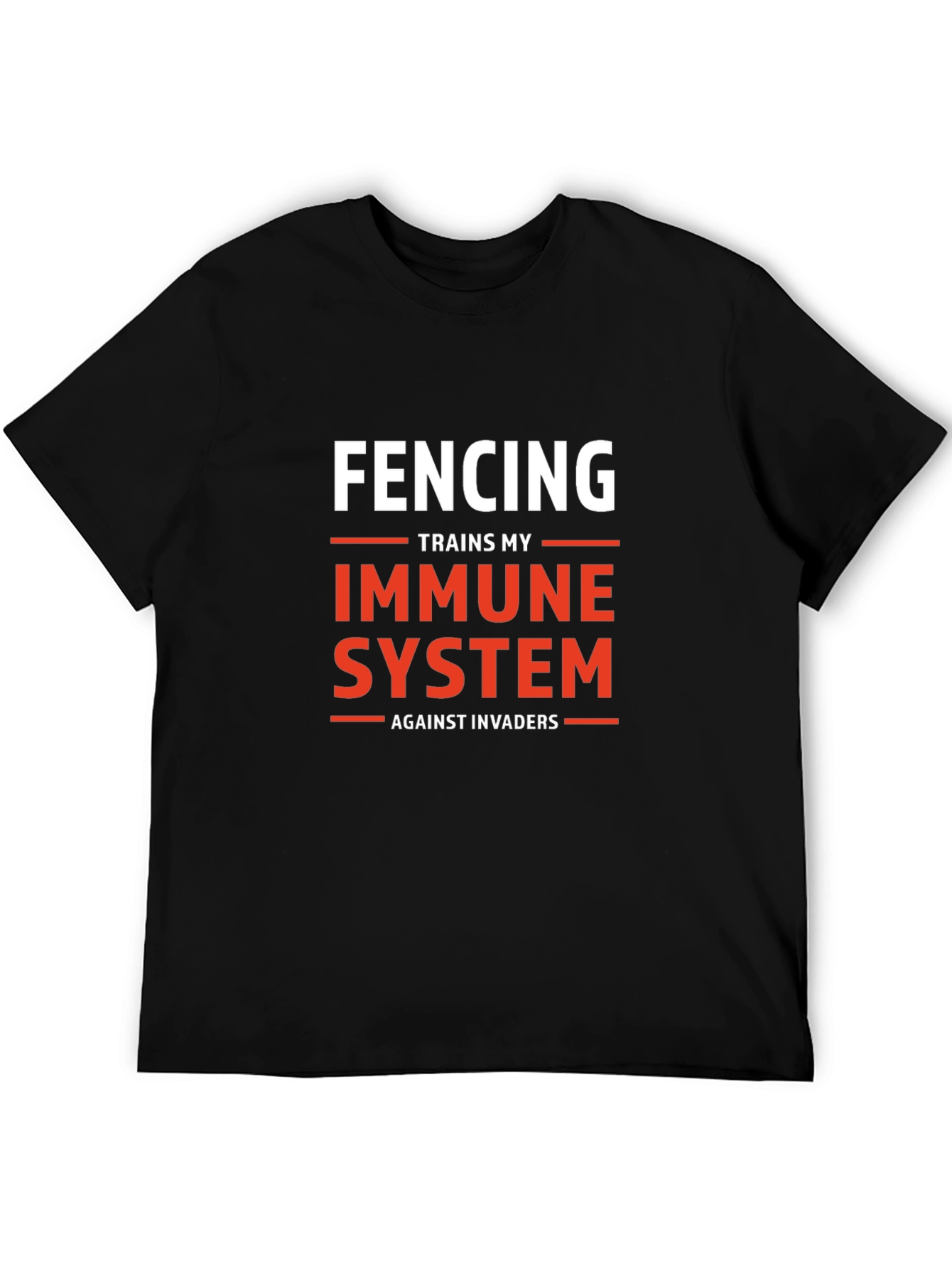 Fencing Immune System Graphic T-Shirt