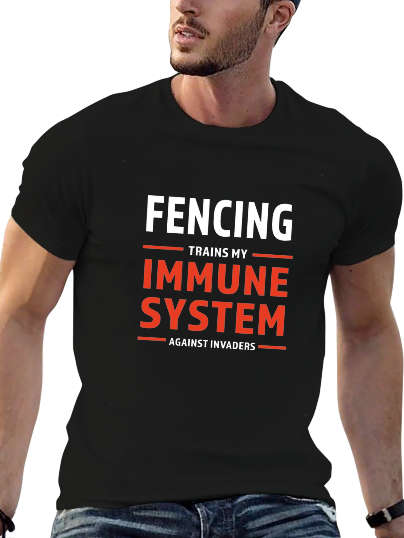 Fencing Immune System Graphic T-Shirt