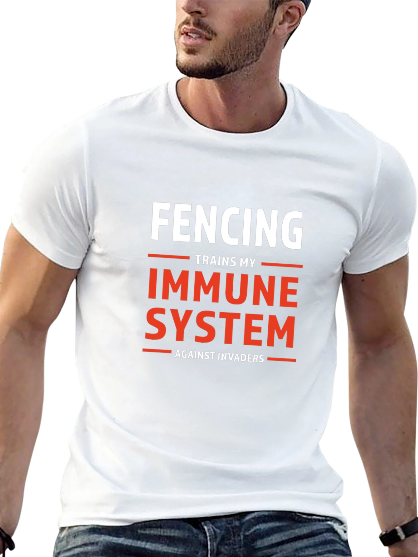 Fencing Immune System Graphic T-Shirt