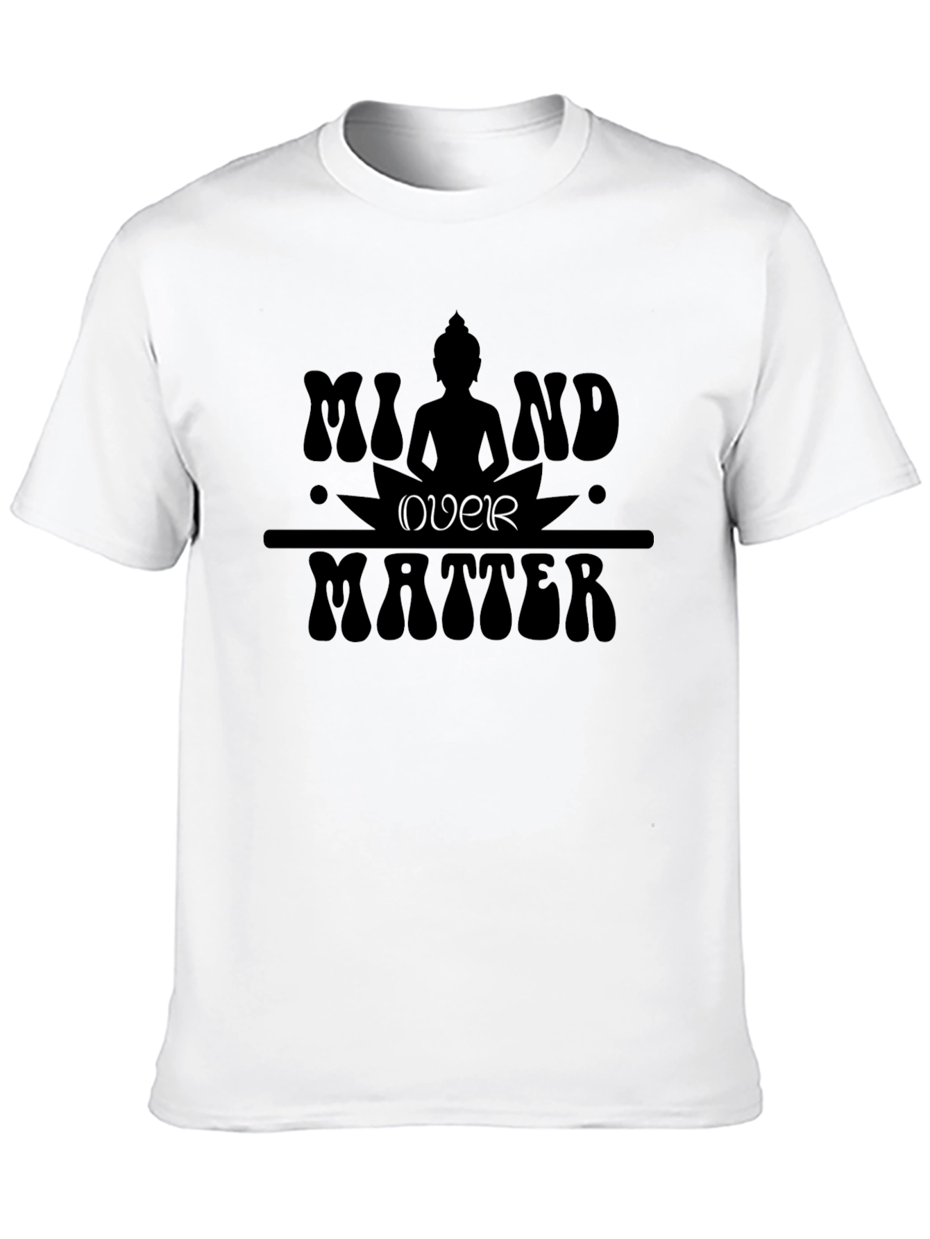 Mind Over Matter Graphic Tee - Black Cotton T-Shirt