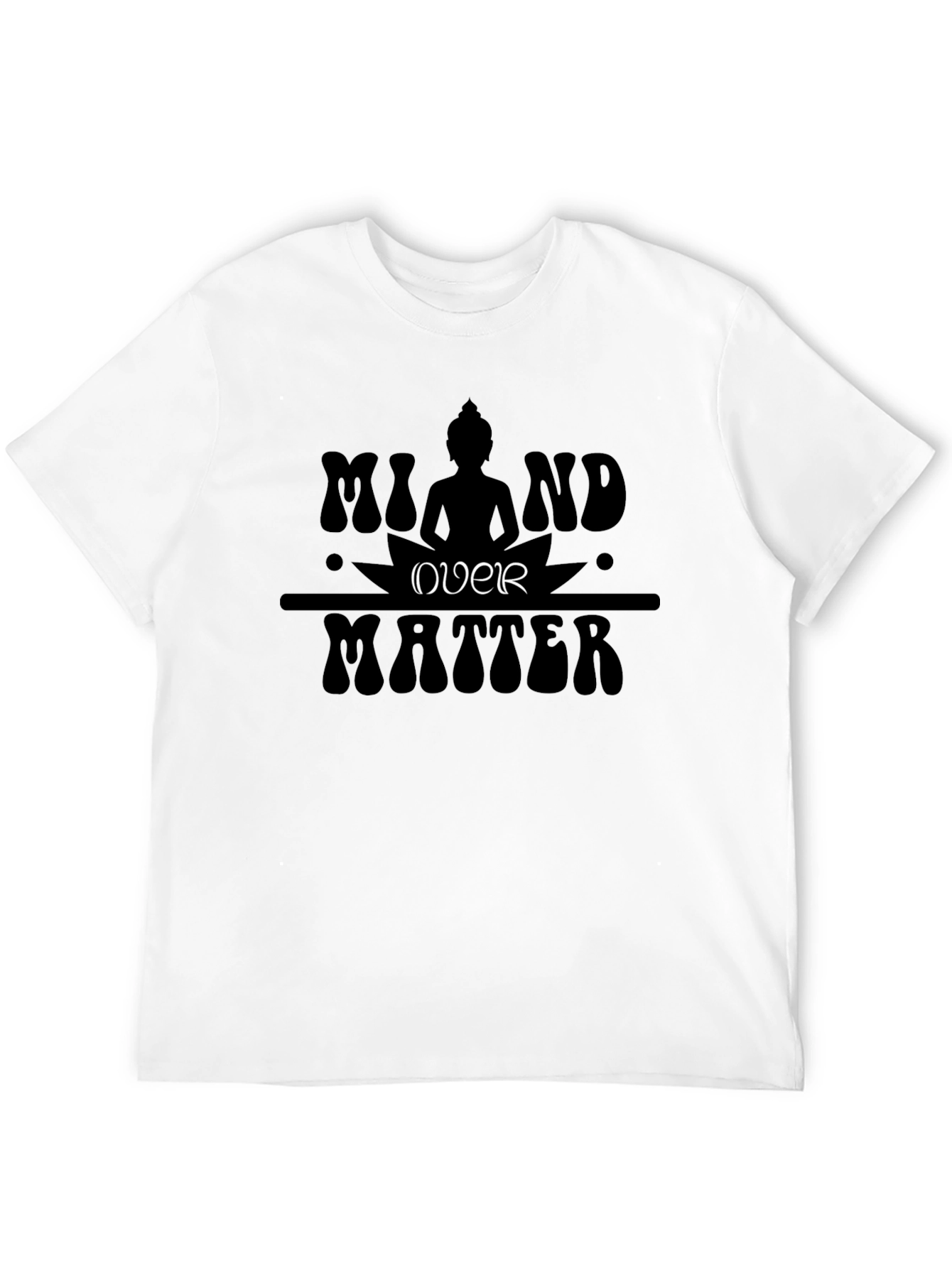 Mind Over Matter Graphic Tee - Black Cotton T-Shirt