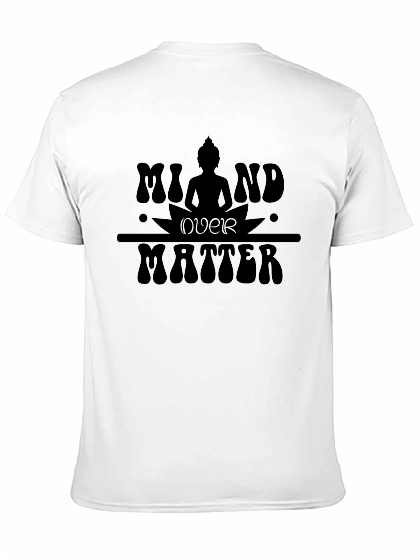 Mind Over Matter Graphic Tee - Black Cotton T-Shirt