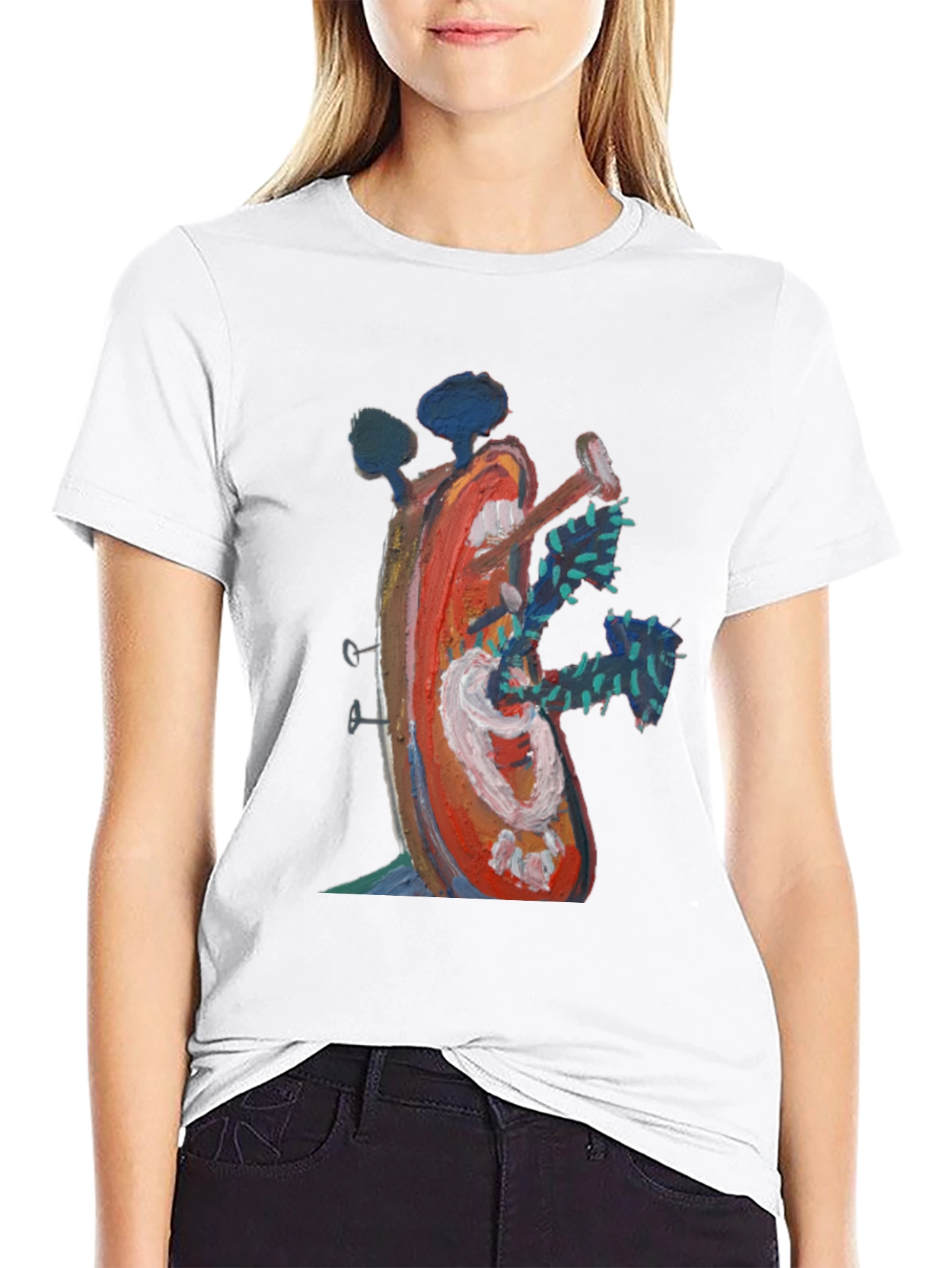 Abstract Art Graphic T-Shirt - Unique Design